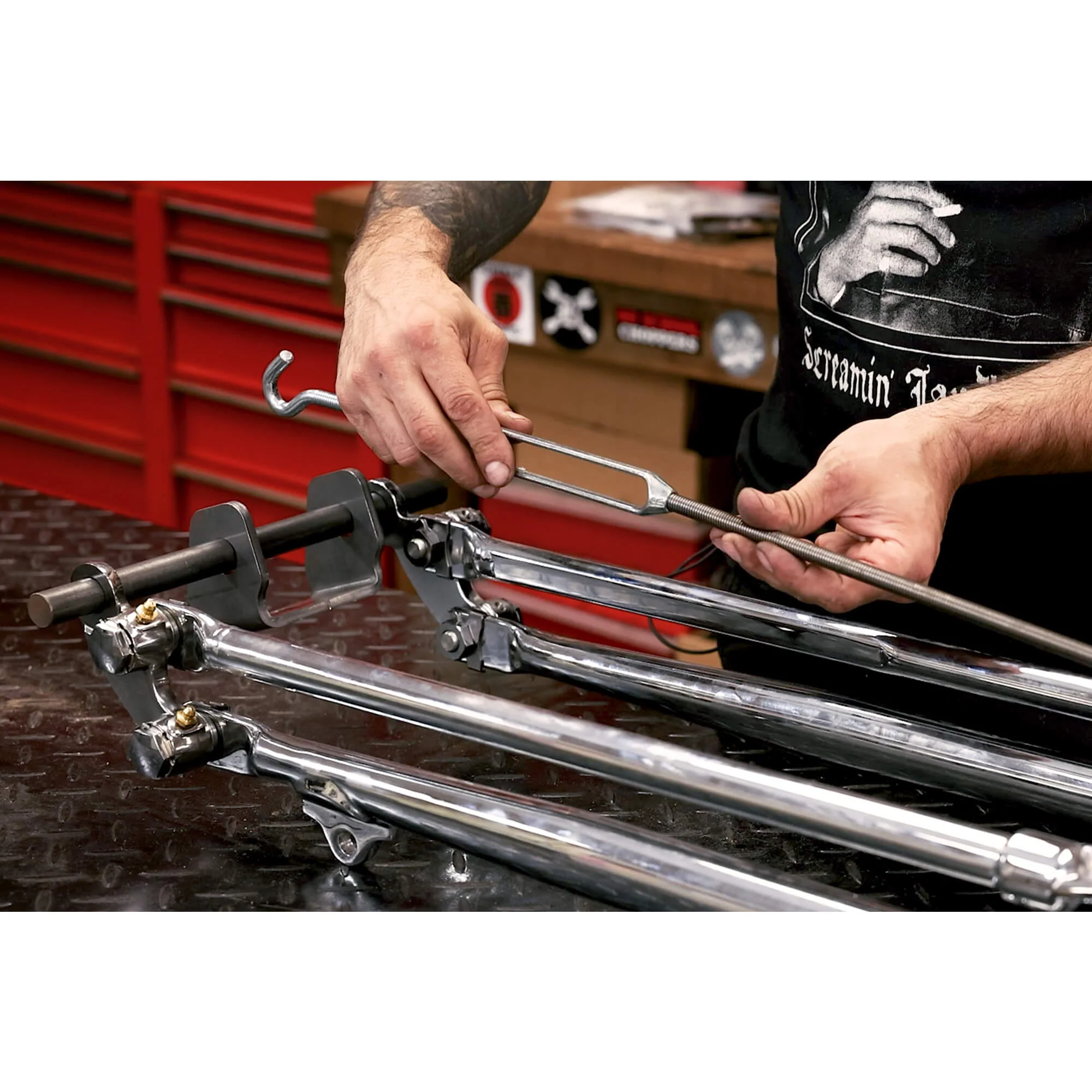 Premium Springer Fork Compressor Tool for Harley Style Springers - Image 11