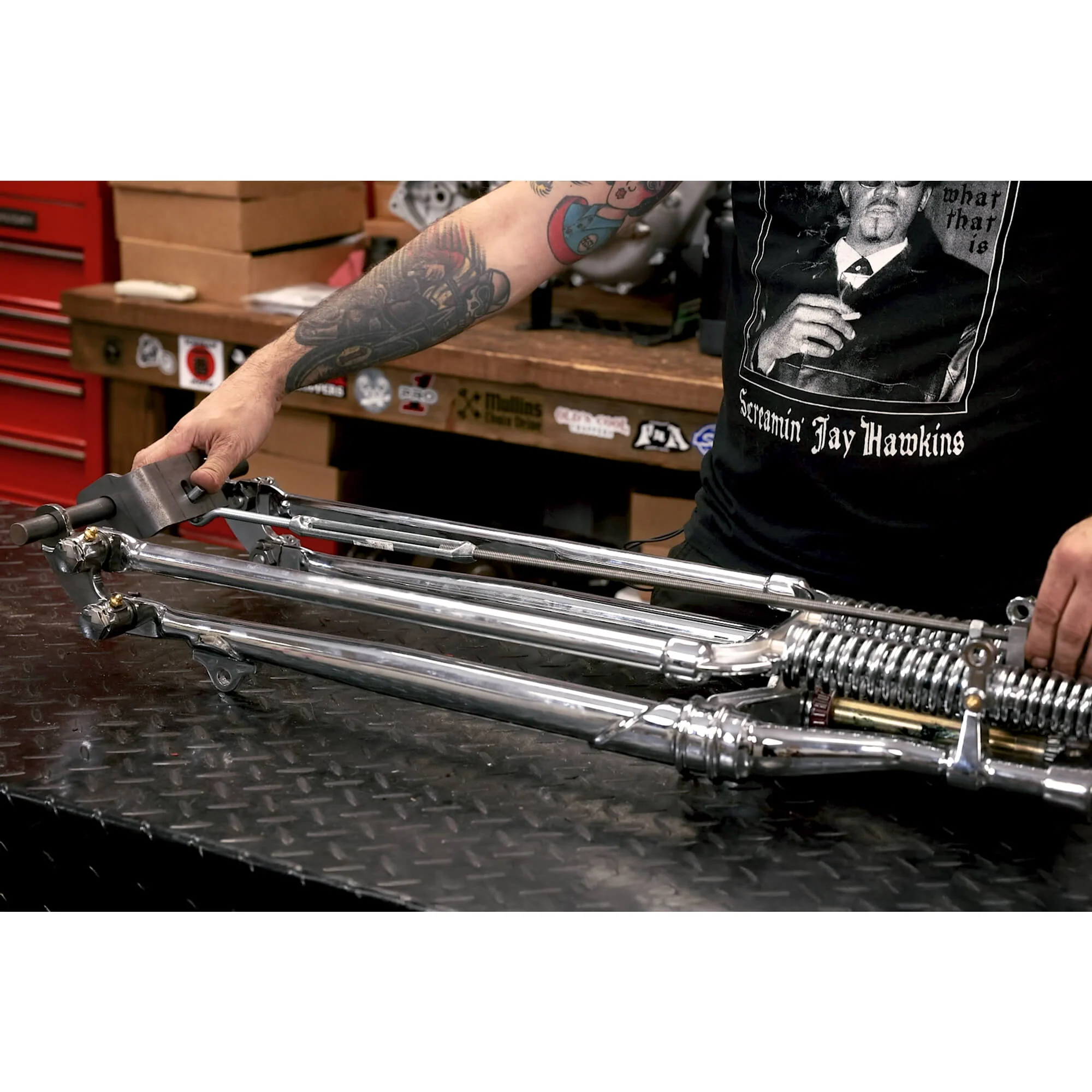 Premium Springer Fork Compressor Tool for Harley Style Springers - Image 16