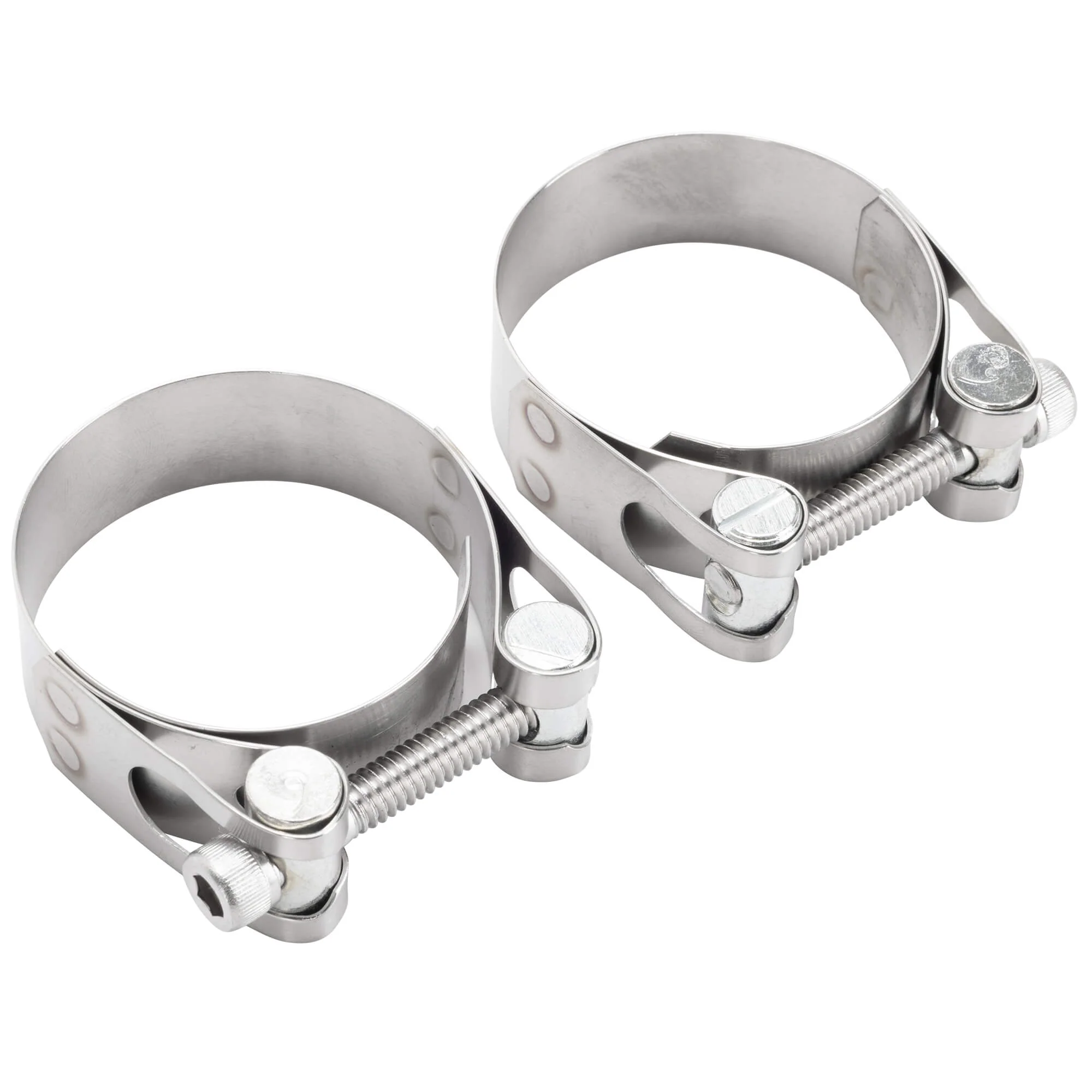 Premium Stainless Steel Exhaust Clamps 1957-1985 Harley-Davidson Ironhead Sportster - Image 2