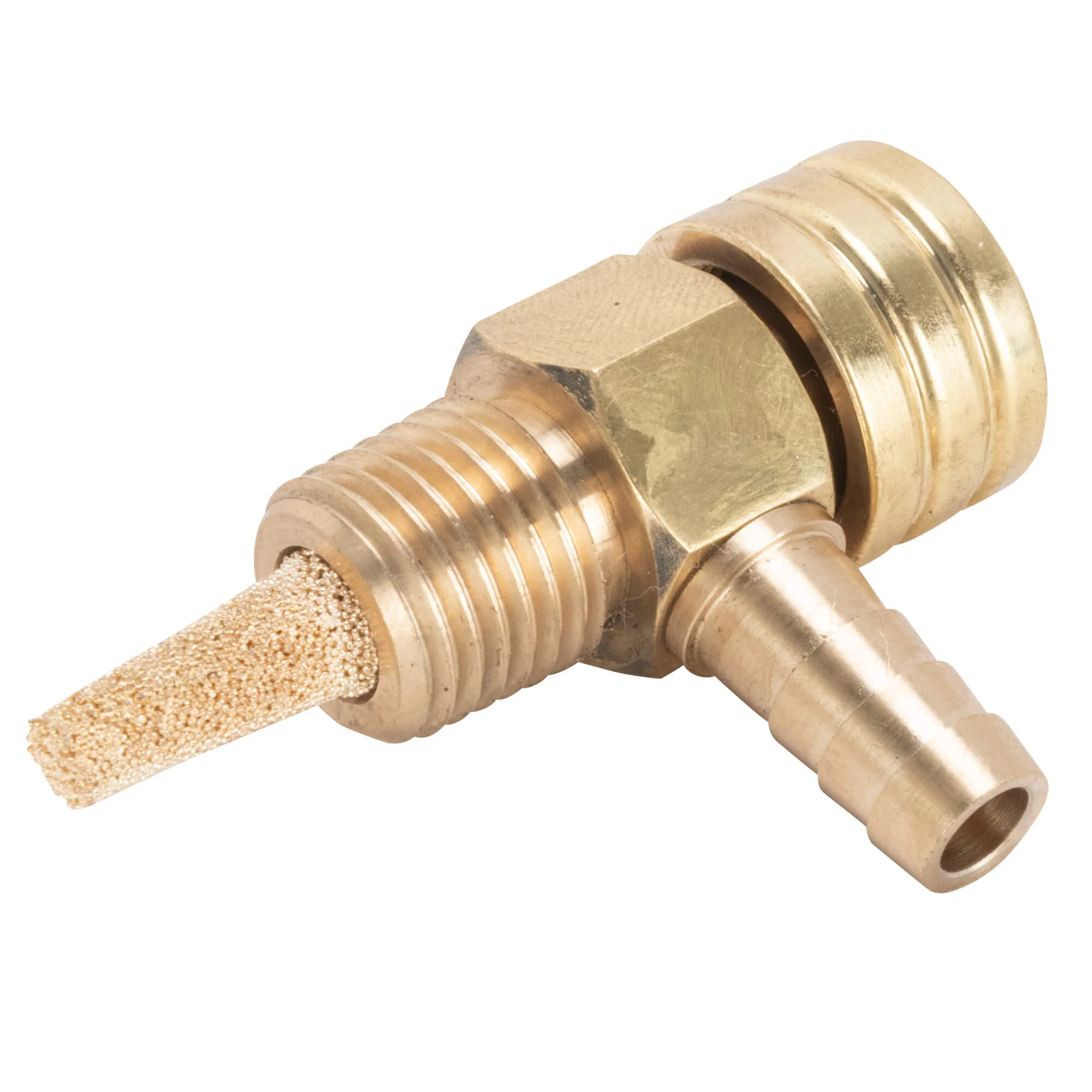 1/4 inch NPT 90 Degree Petcock - Brass - Image 2