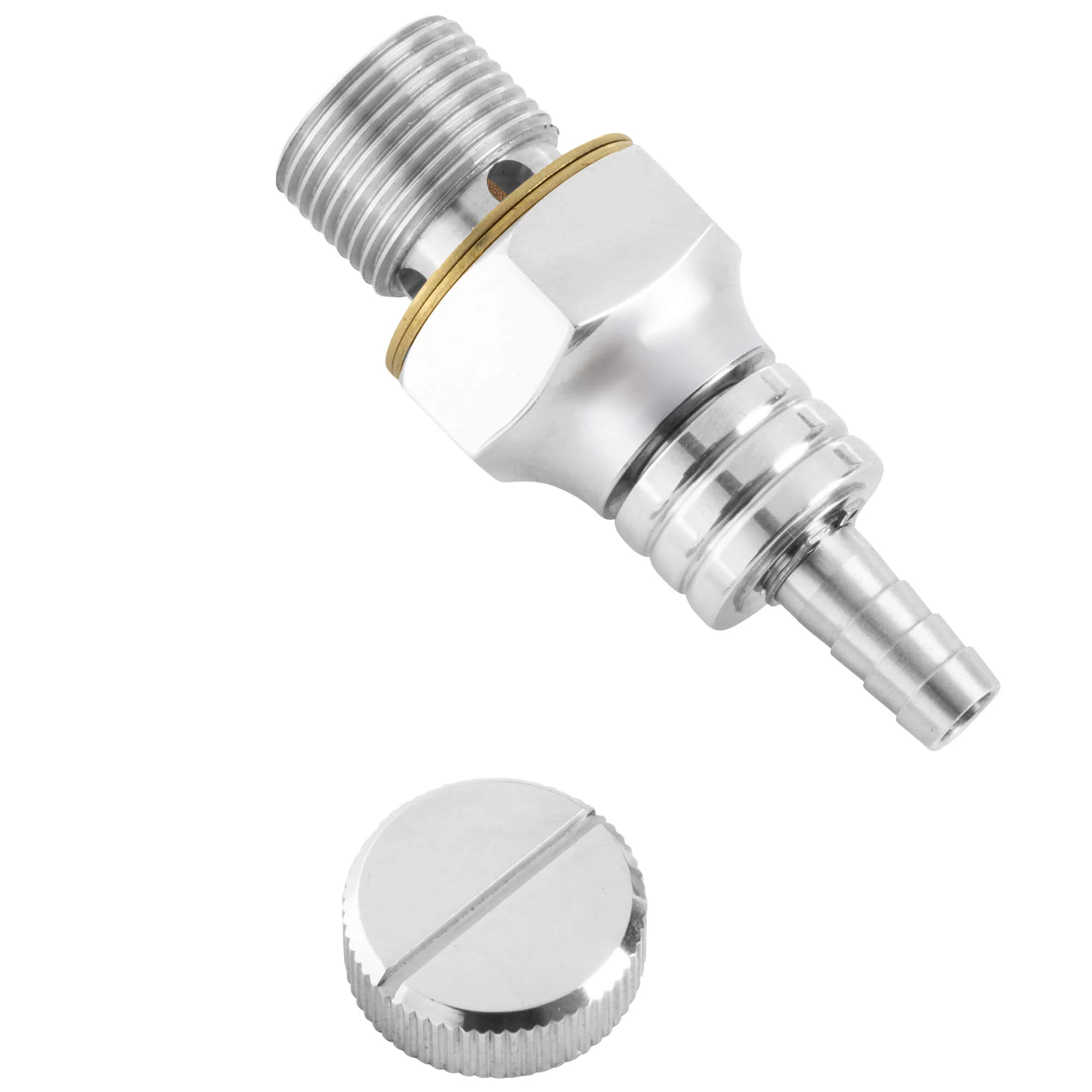 3/4"-18 Petcock Fits Early Style Harley-Davidson Tanks - Stainless Steel - Image 2