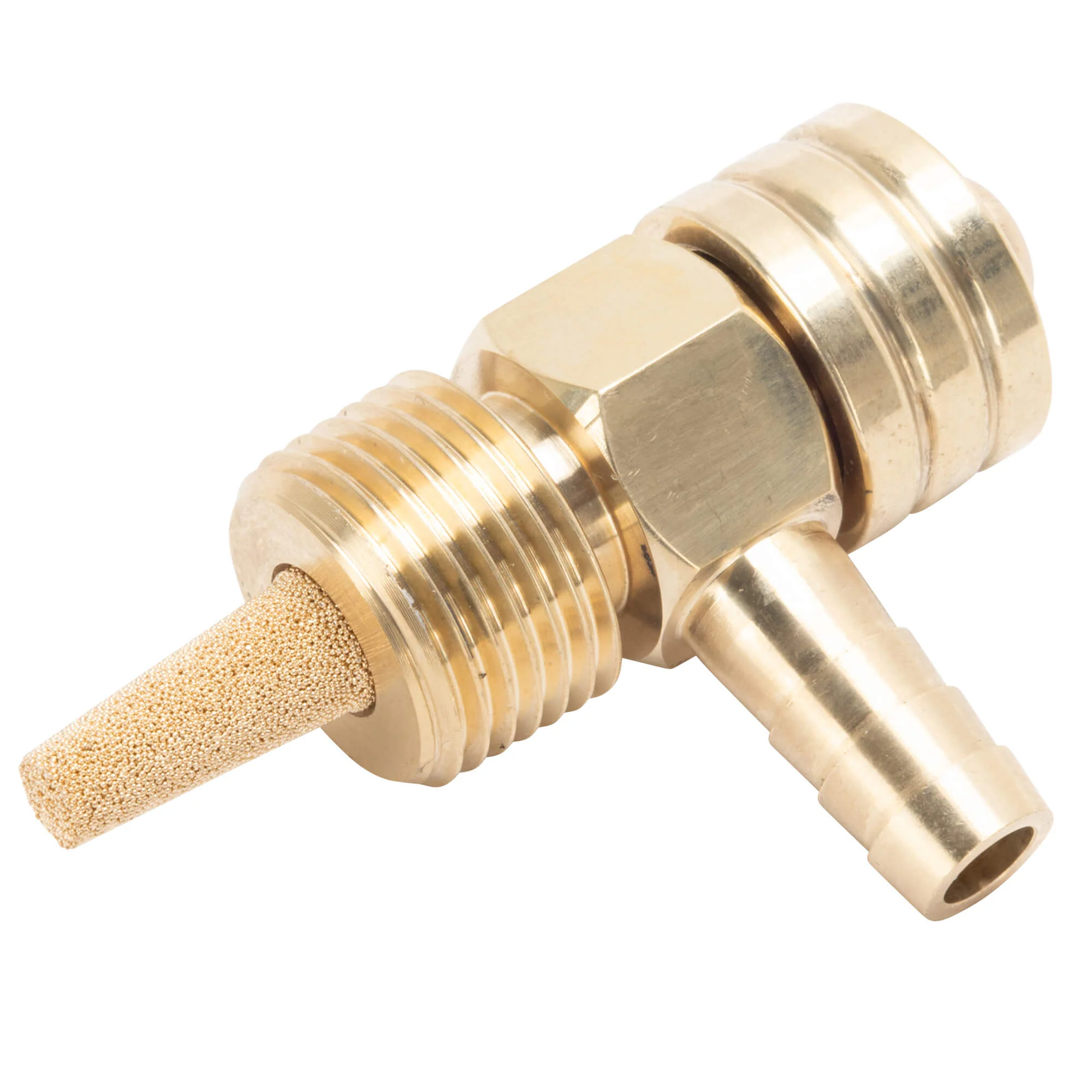 3/8" NPT 90 Degree Petcock - Brass