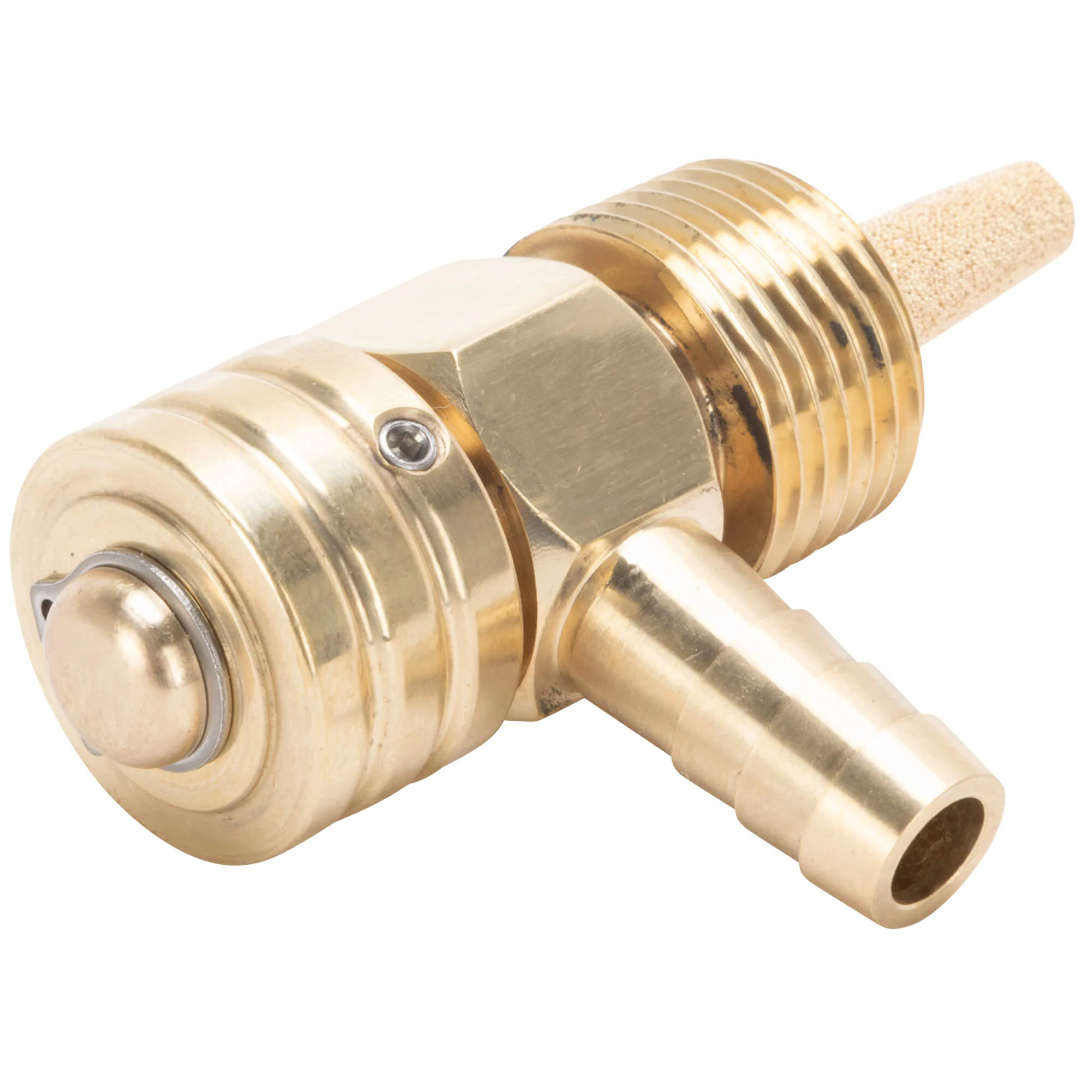 3/8" NPT 90 Degree Petcock - Brass - Image 2