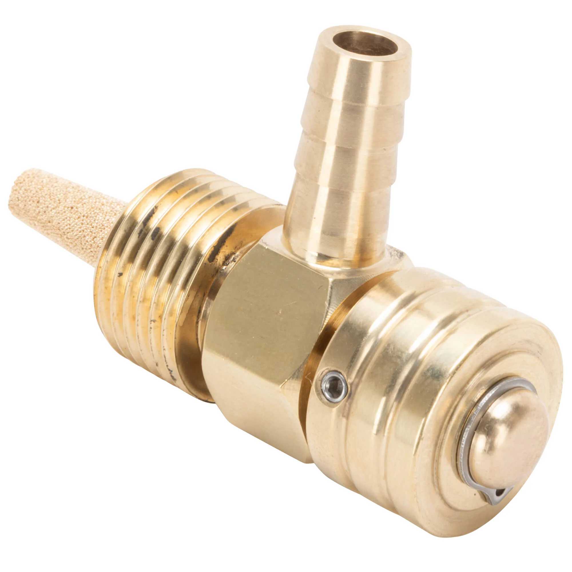 3/8" NPT 90 Degree Petcock - Brass - Image 4
