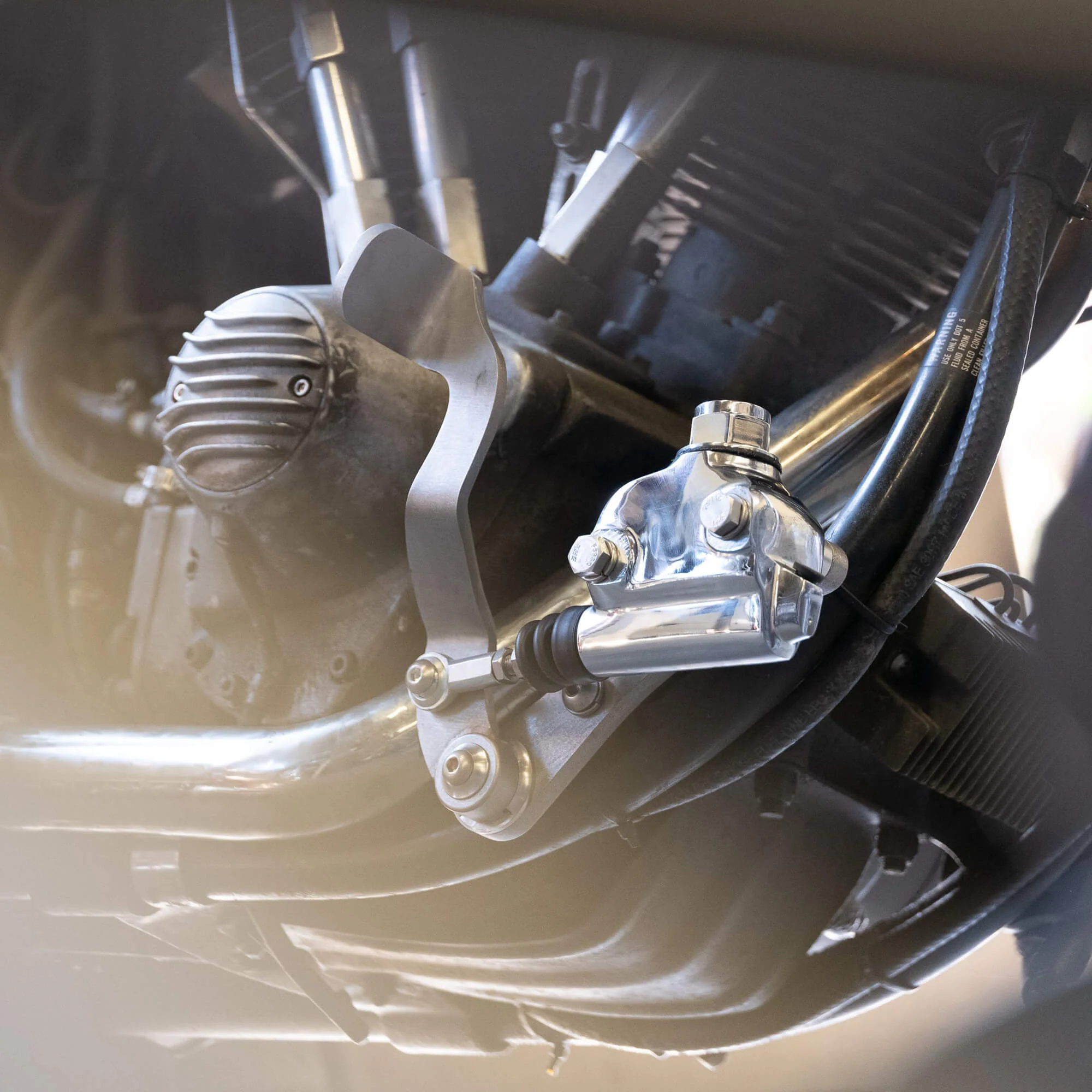 Sling Shot Hydraulic Brake Pedal Kit - Harley-Davidson Cone Engine - Stainless Steel - Image 9