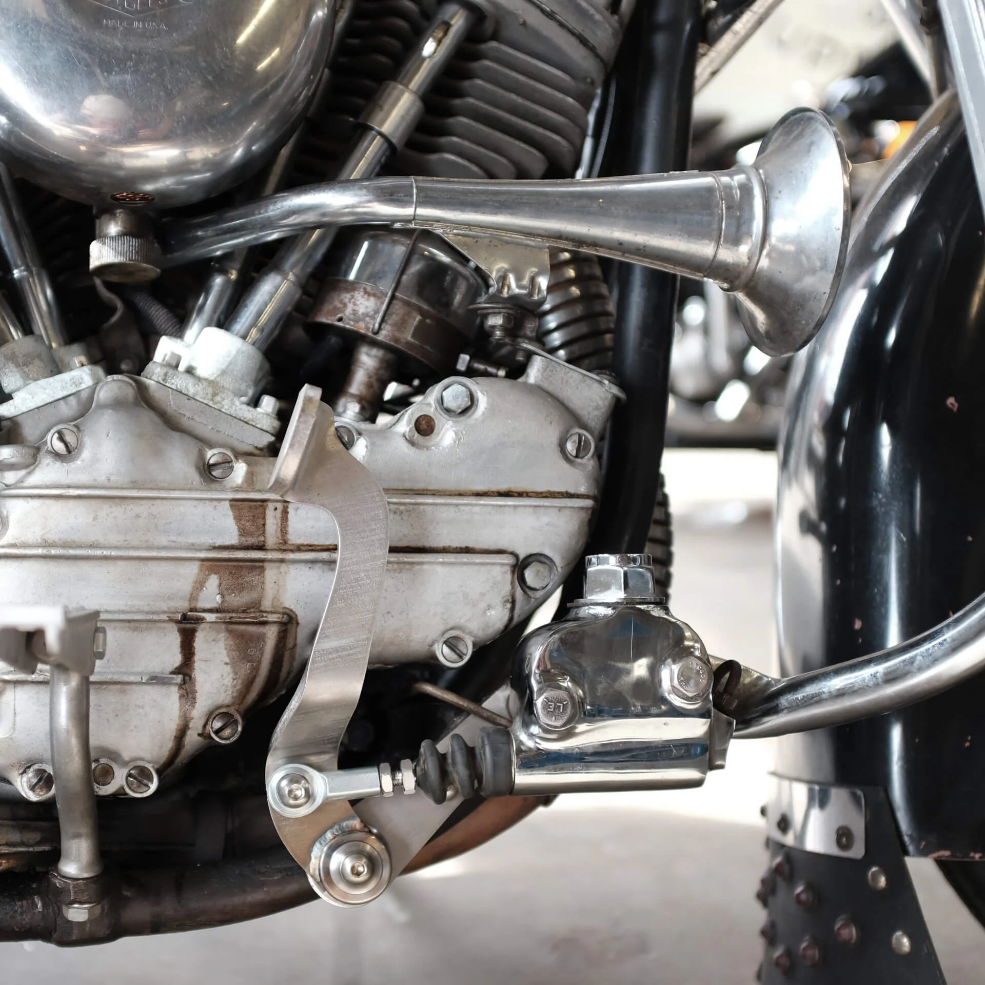 Sling Shot Hydraulic Brake Pedal Kit - Harley-Davidson Generator Engine - Stainless Steel - Image 8