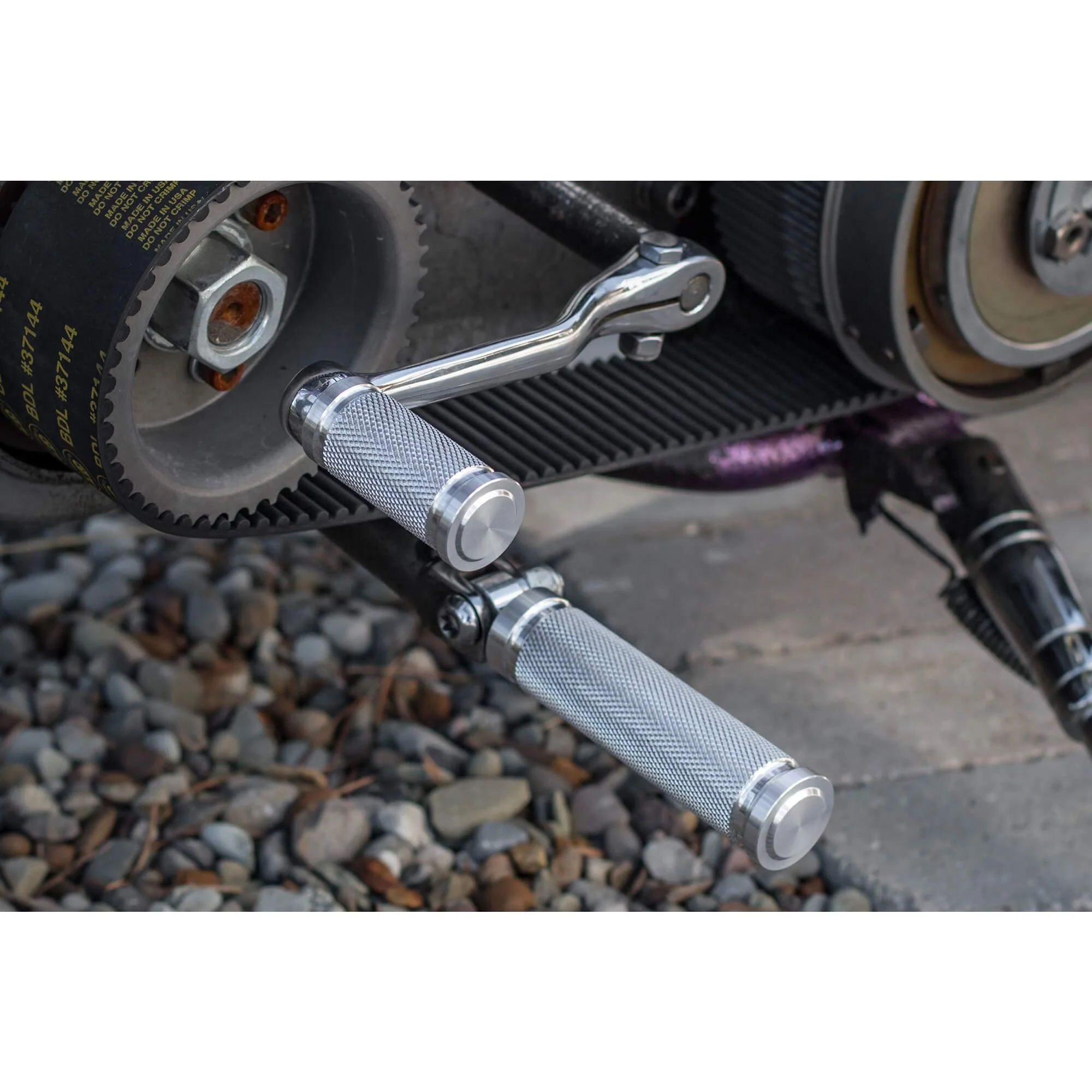 Pursuit Shifter Peg for Harleys - Raw Aluminum - Image 5