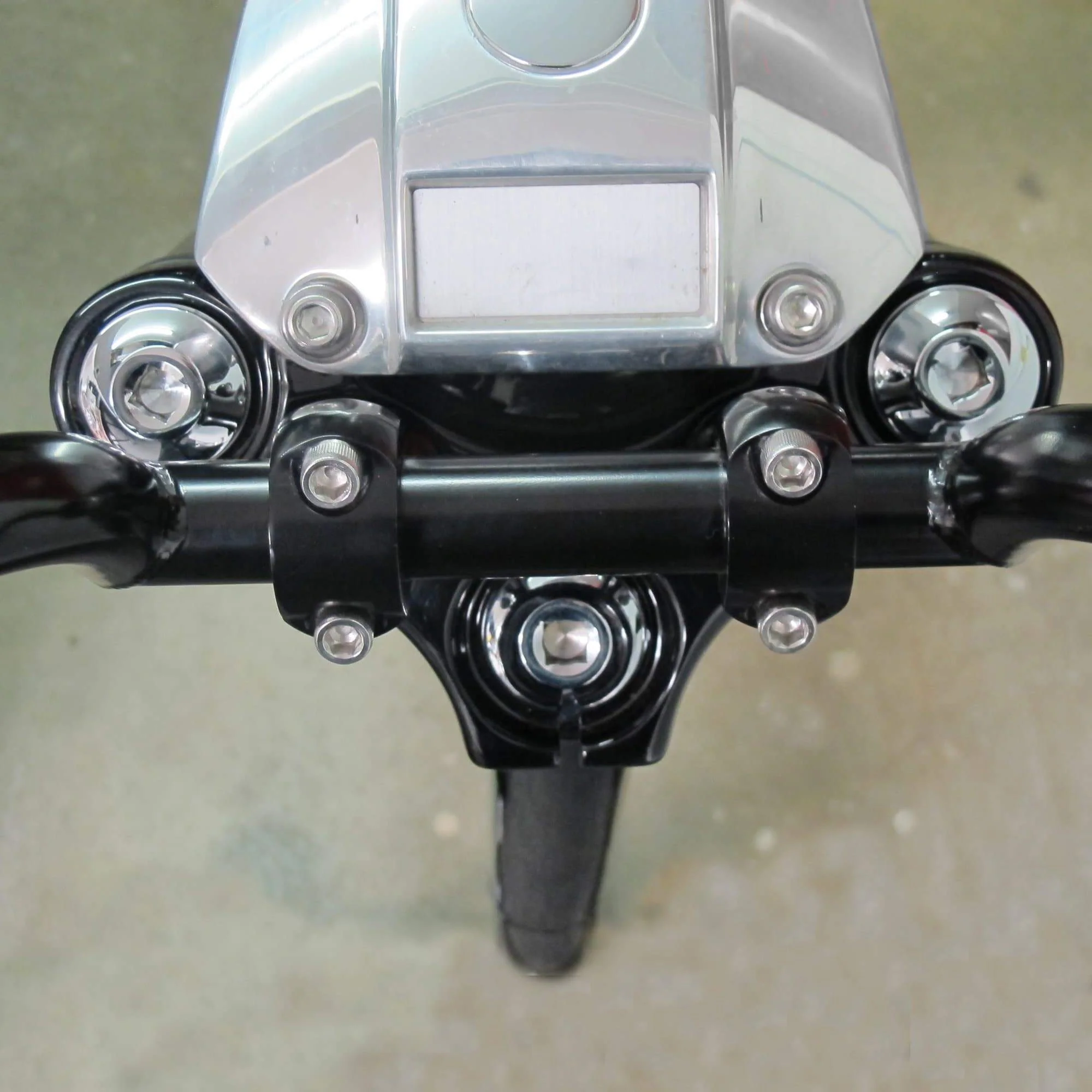 Radius Fork Tube Caps - Chrome - 39mm Narrow Glide Front End - Image 3