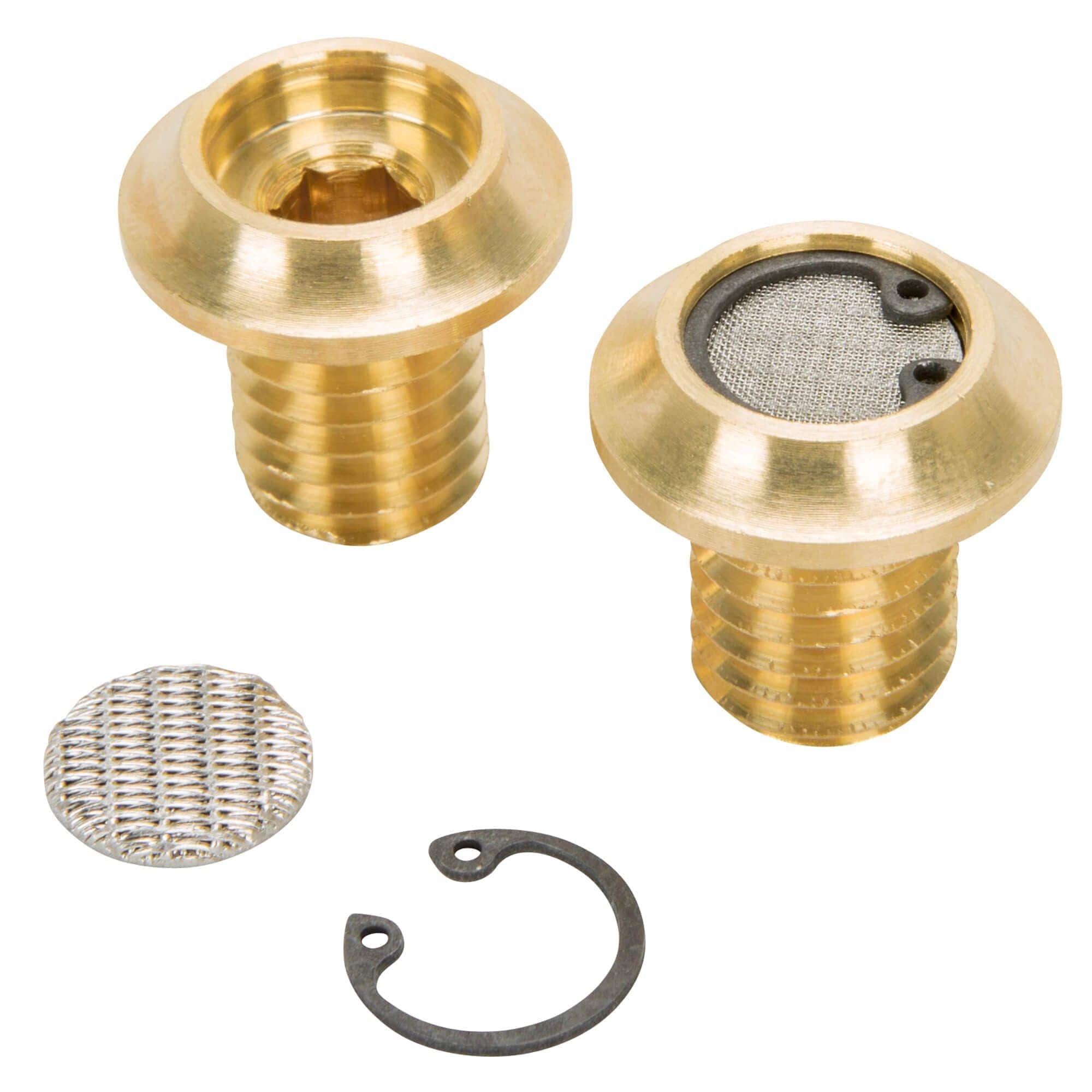 Radius Breather Bolts for Harley-Davidson Evo - Brass