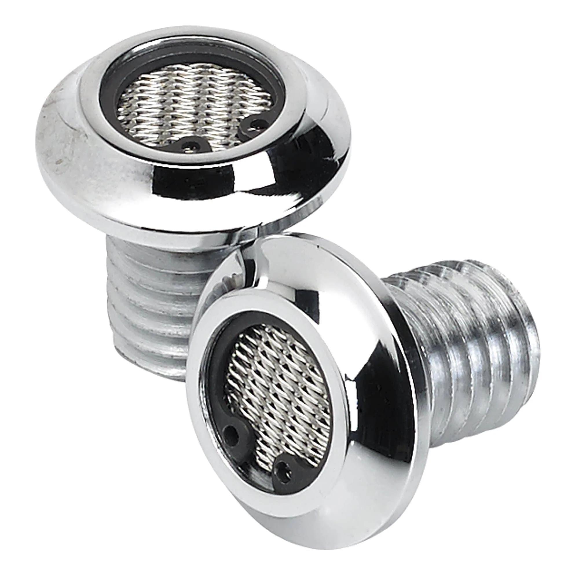 Radius Breather Bolts for Harley-Davidson Evo - Chrome Plated - Image 2