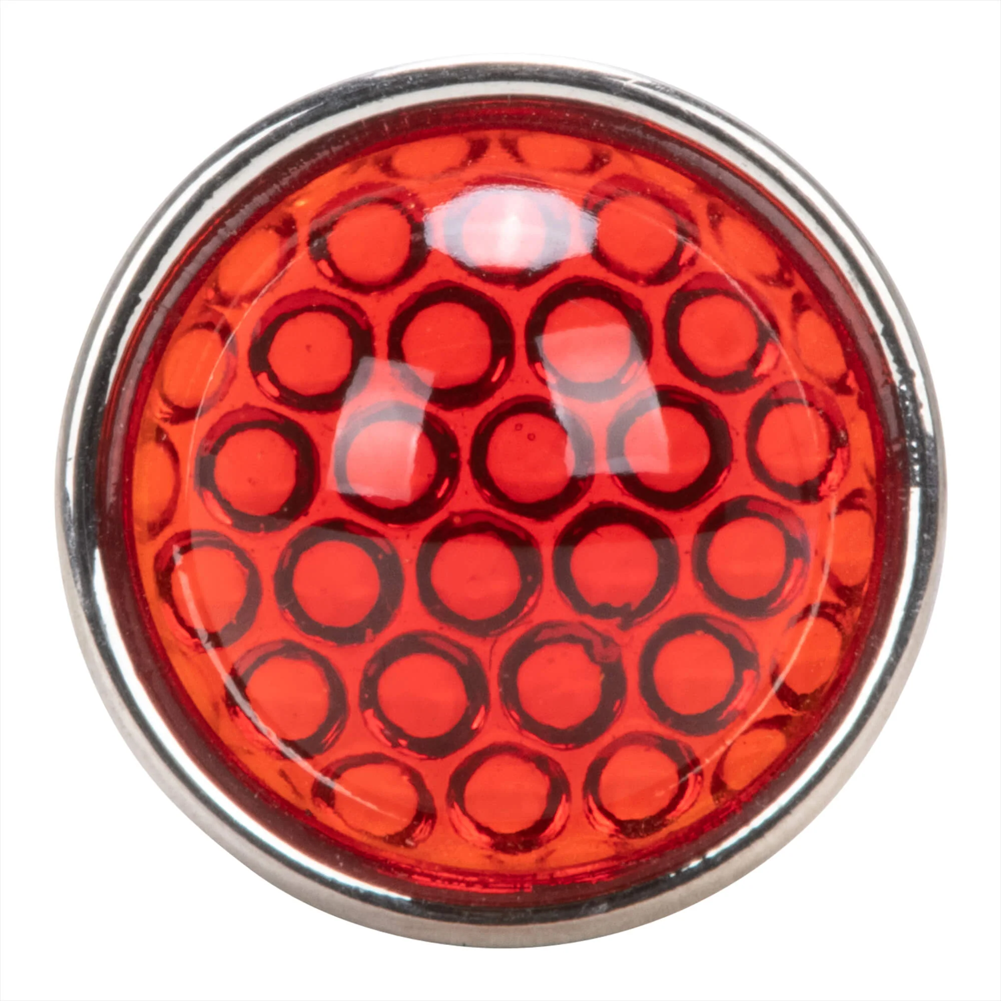 Smooth Cut Glass Dot - Red - Image 3