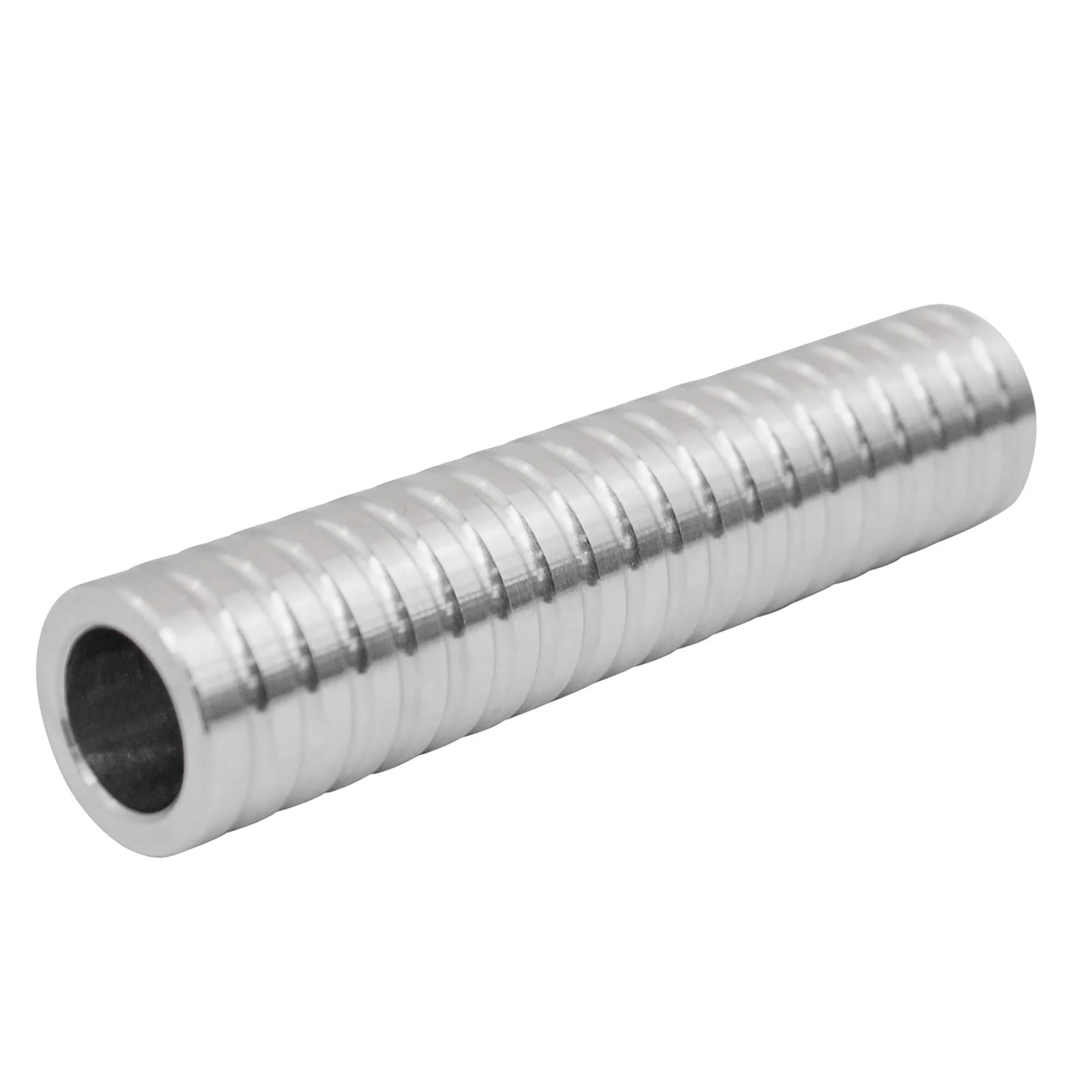 Ribbed Axle Spacer Stock - Aluminum - 5 inch - 3/4 inch I.D. - Image 2