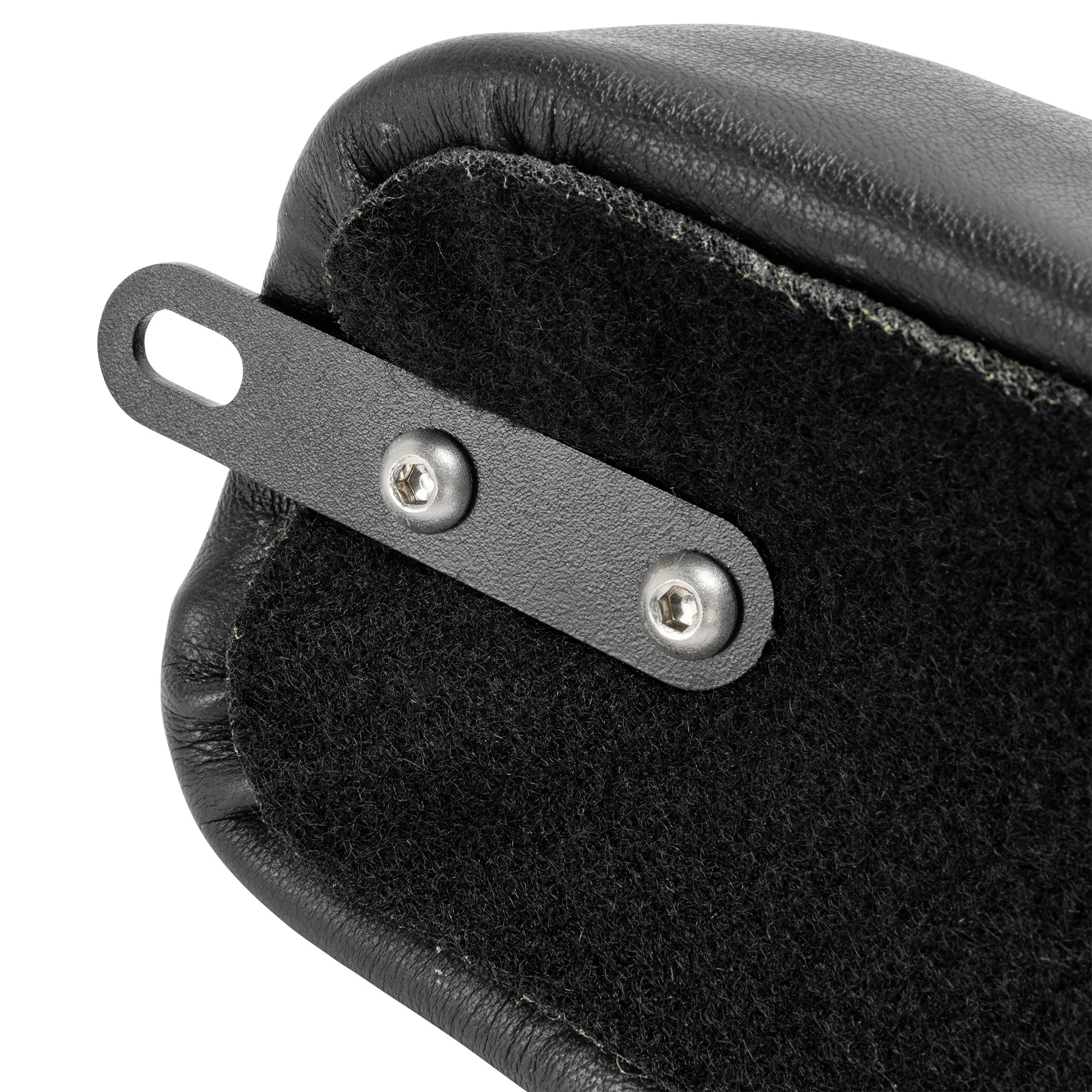 Cobra 2-Up Seat - Black Leather - Diamond - for Harley OEM Factory Rigid Frames - Image 15
