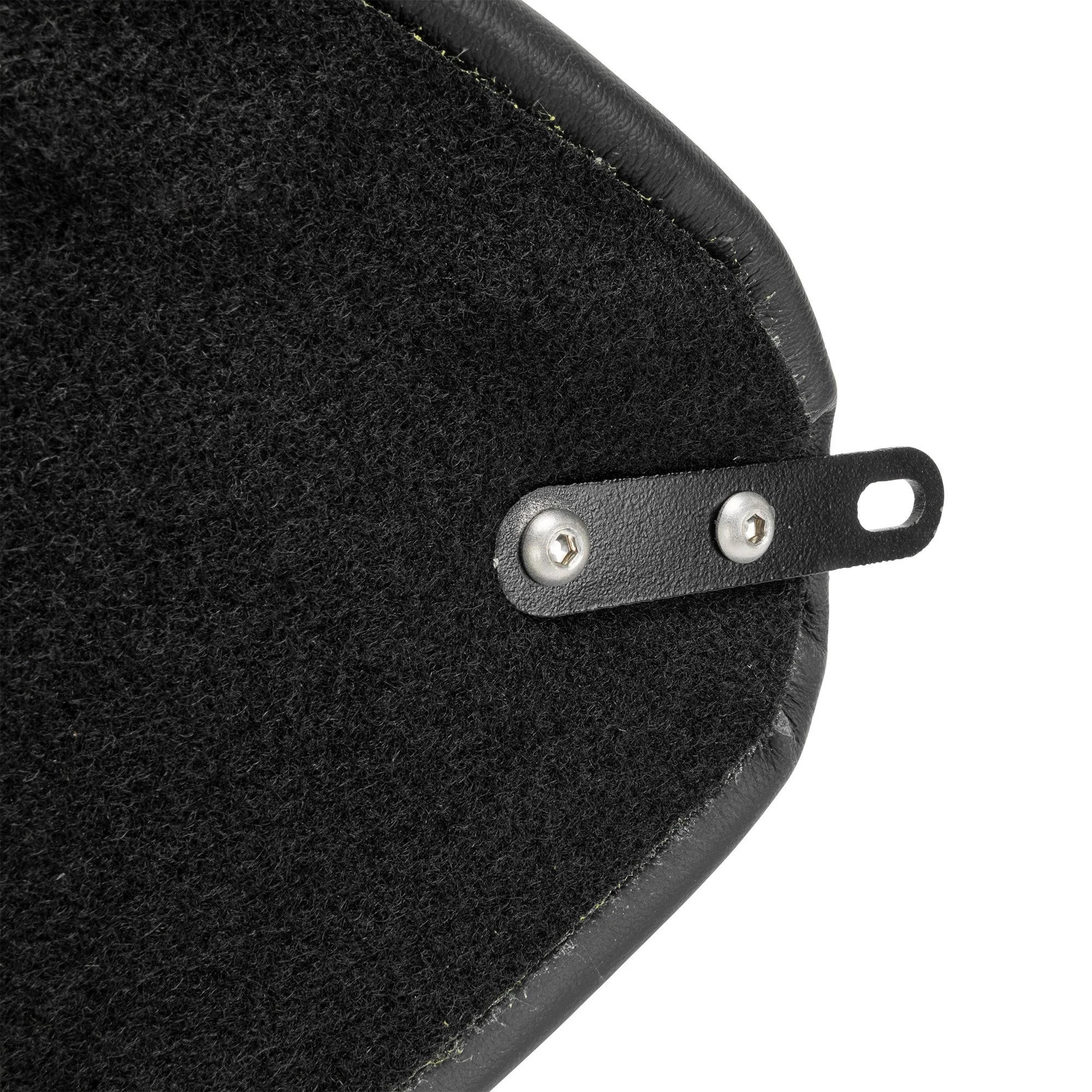 Cobra 2-Up Seat - Black Leather - Horizontal Pleat - for Harley OEM Factory Rigid Frames - Image 10