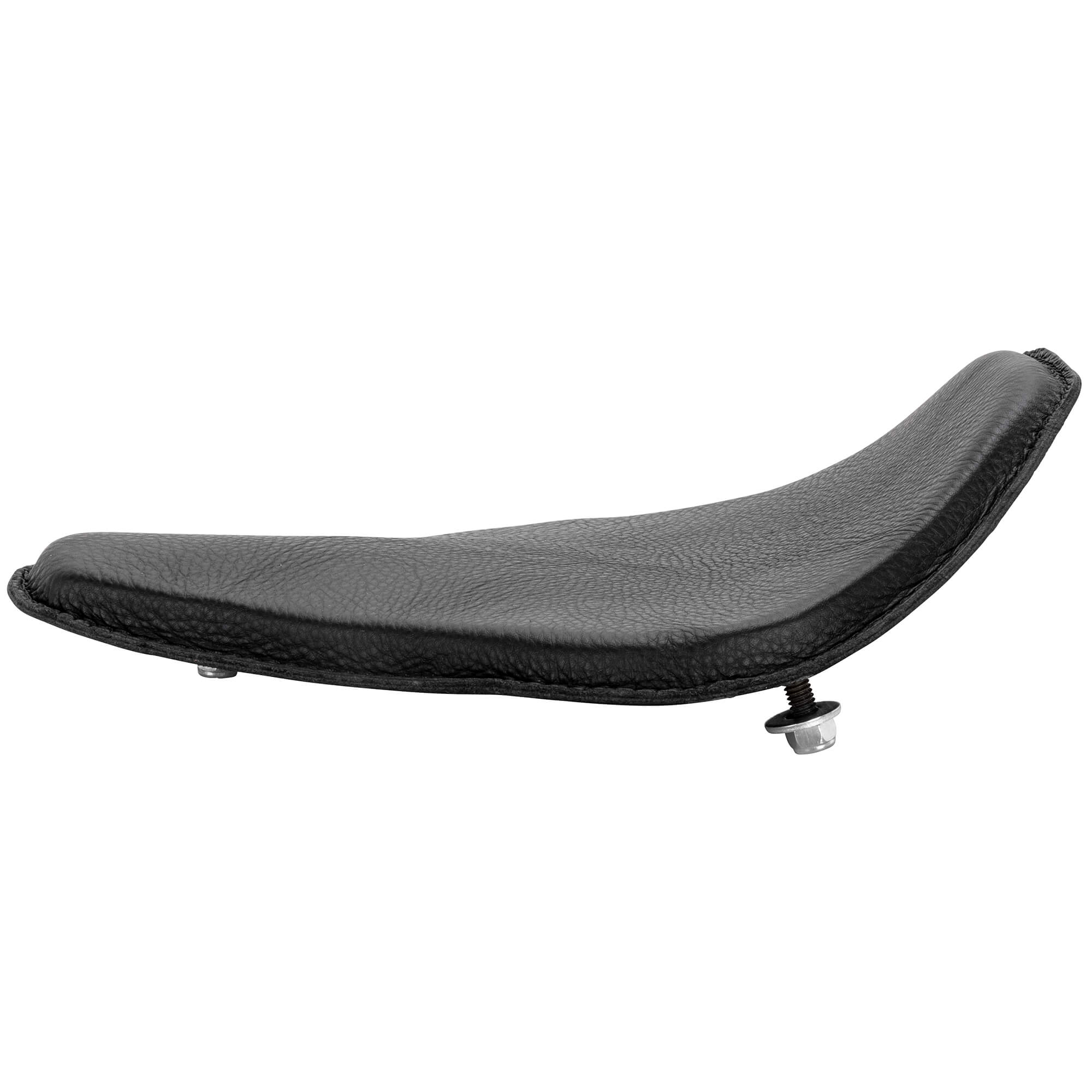 Snub Nose Leather Solo Seat - Black - Image 4