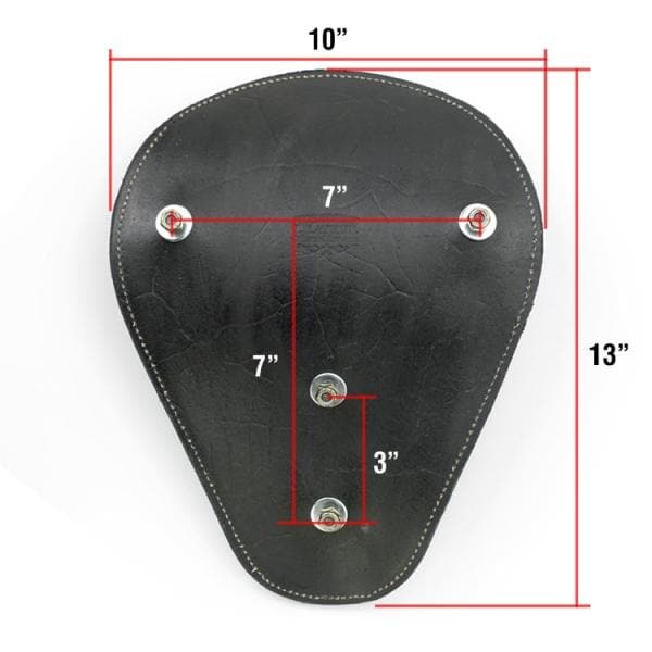 Snub Nose Leather Solo Seat - Buckskin - Image 3
