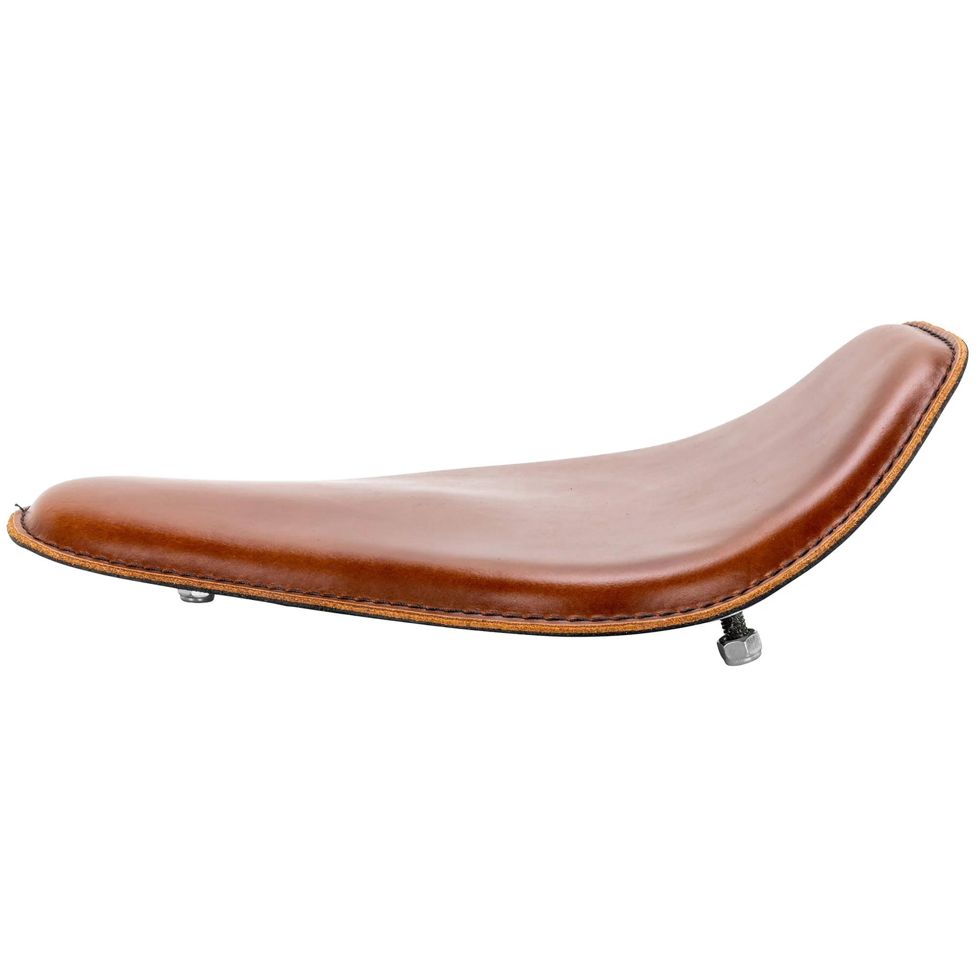 Snub Nose Leather Solo Seat - Buckskin - Image 4