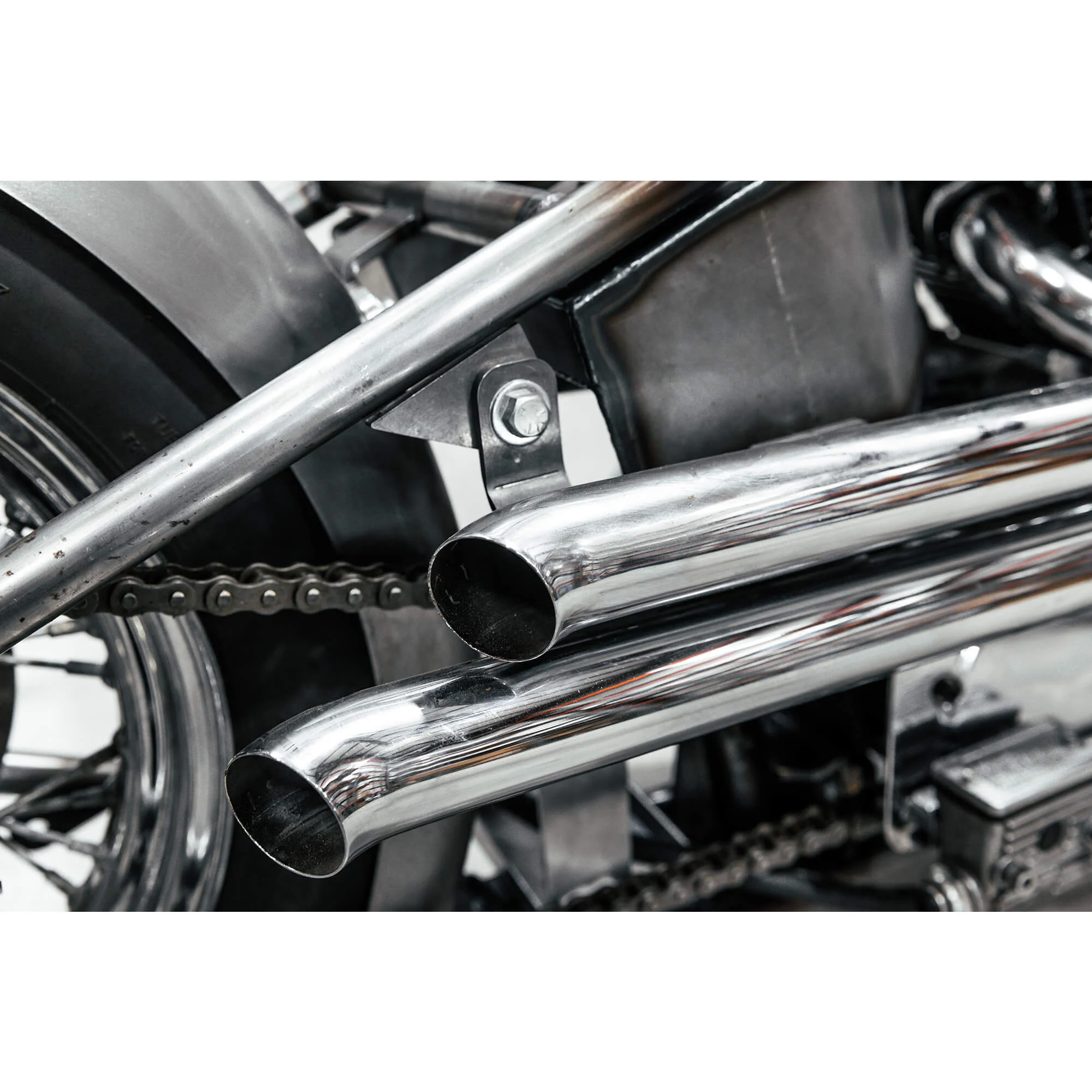 Rigid Frame Mounting Bracket for Shotgun Exhaust Pipes - 1990-2003 Harley-Davidson Sportster XL - Image 9