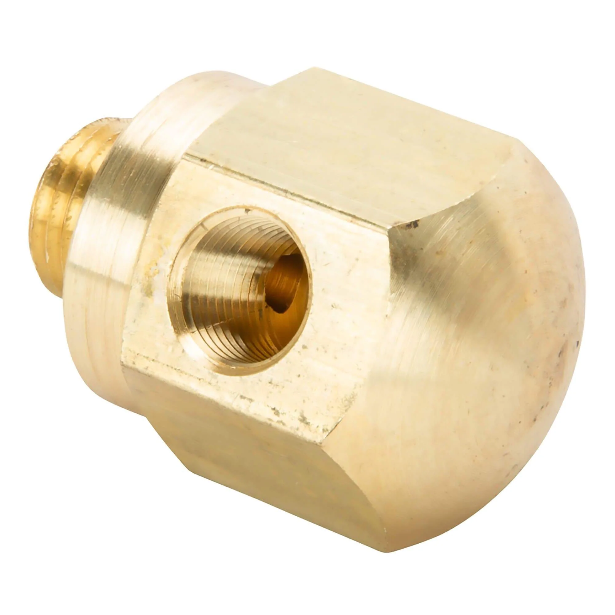 Rocker Box Oil Pressure Gauge Adapter Fitting - Brass - 1971 - Up Harley-Davidson Shovelhead, 1971 - 1985 Sportster - Image 3