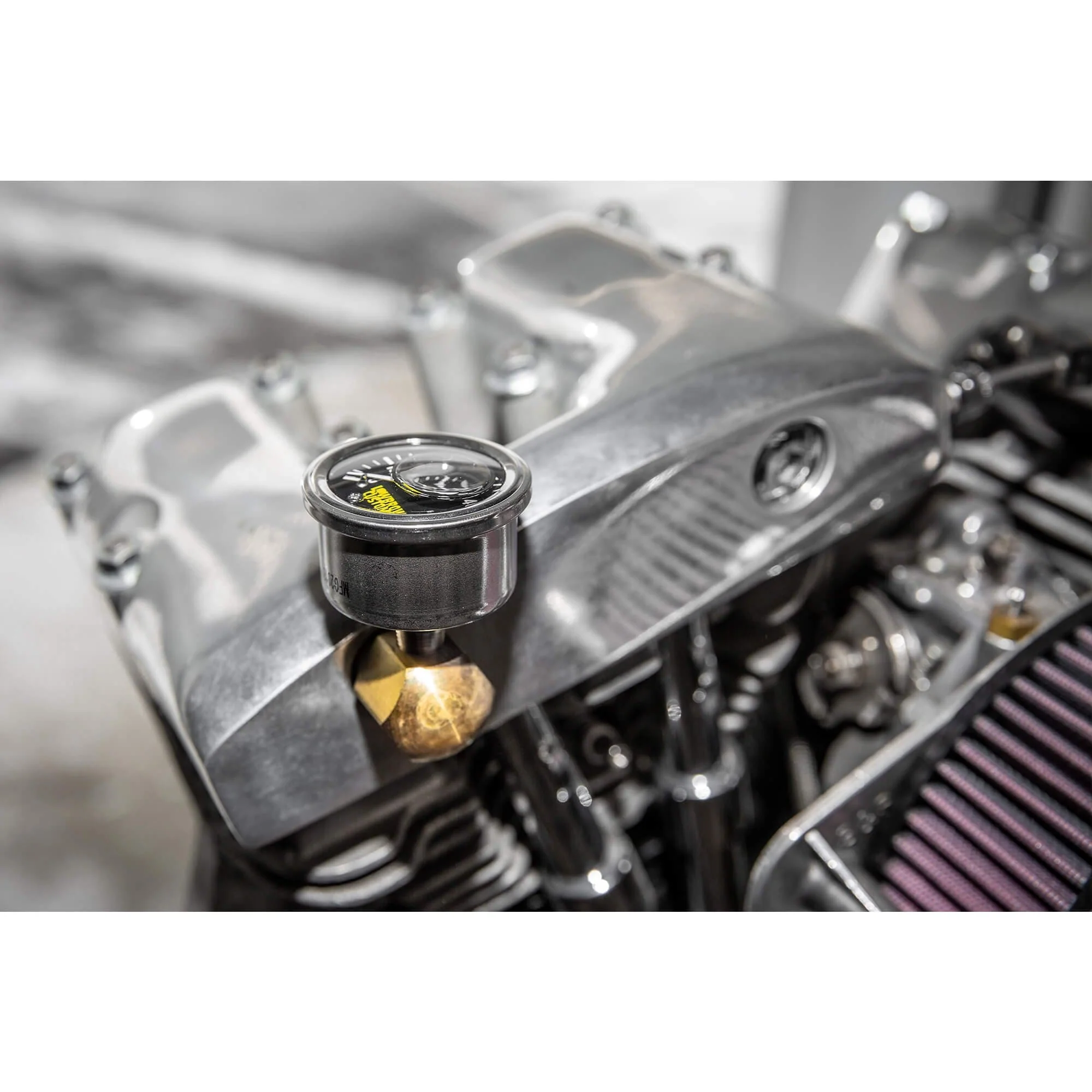 Rocker Box Oil Pressure Gauge Adapter Fitting - Brass - 1971 - Up Harley-Davidson Shovelhead, 1971 - 1985 Sportster - Image 4