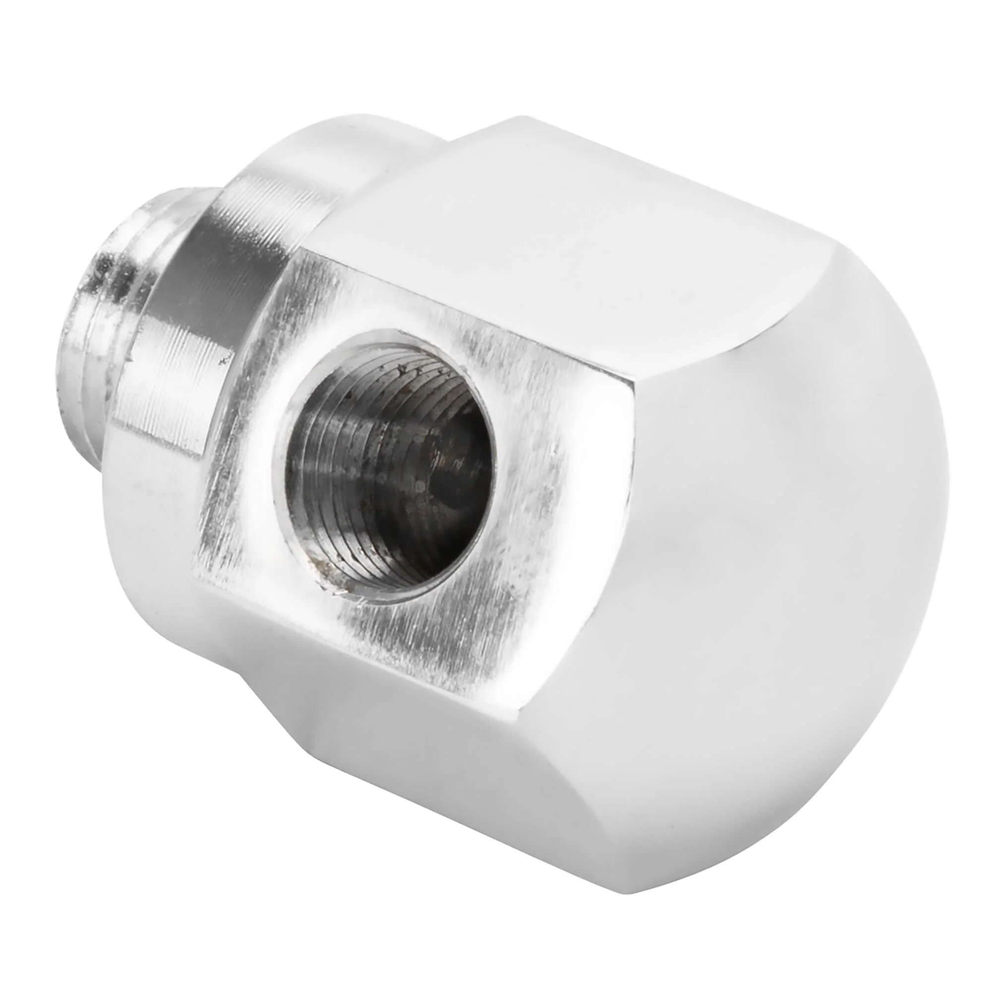 Rocker Box Oil Pressure Gauge Adapter Fitting - Chrome - 1971 - Up Harley-Davidson Shovelhead, 1971 - 1985 Sportster - Image 3