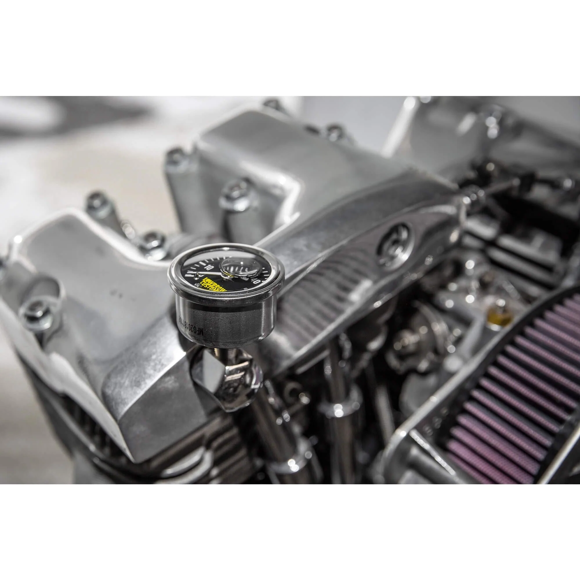 Rocker Box Oil Pressure Gauge Adapter Fitting - Chrome - 1971 - Up Harley-Davidson Shovelhead, 1971 - 1985 Sportster - Image 4