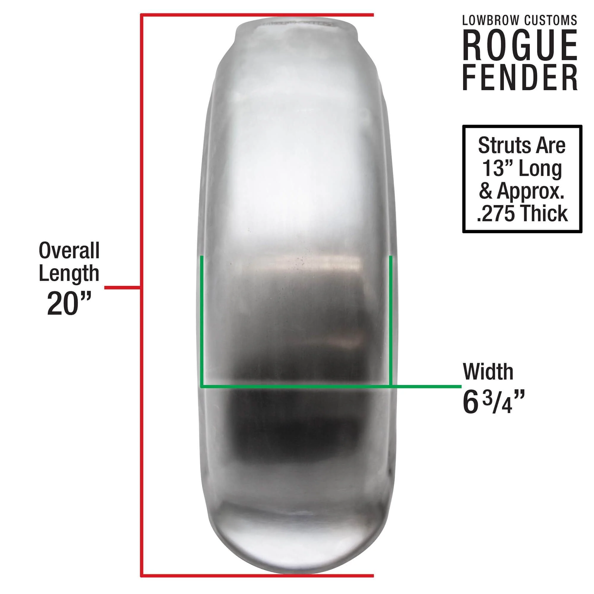 Rogue Fender - 1958-84 Harley-Davidson Panhead Shovelhead - Image 4