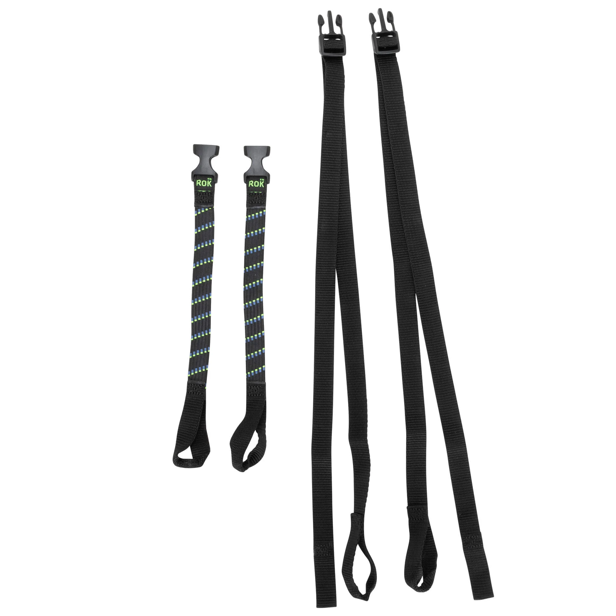 The Ultimate Adjustable Cargo Straps Twin Pack - 12"-42" x 5/8" - Black/Blue/Green - Image 3