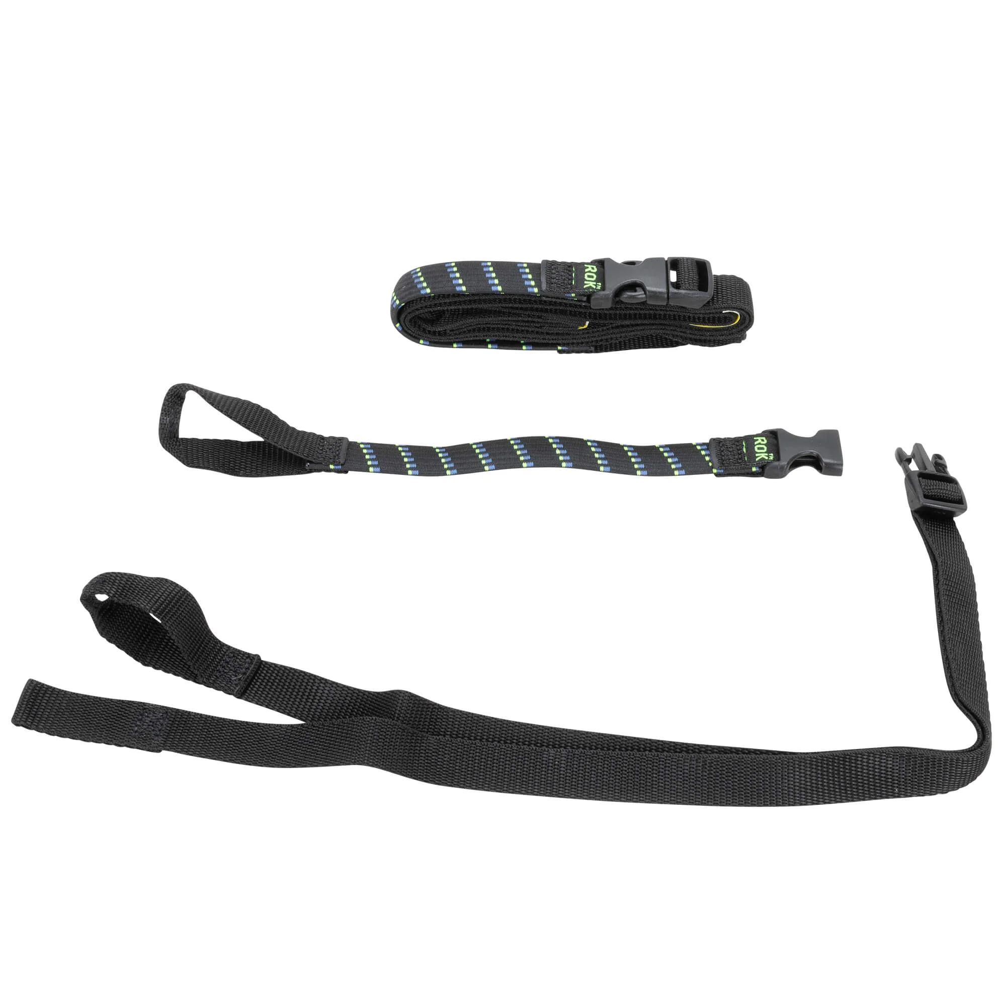 The Ultimate Adjustable Cargo Straps Twin Pack - 12"-42" x 5/8" - Black/Blue/Green - Image 6