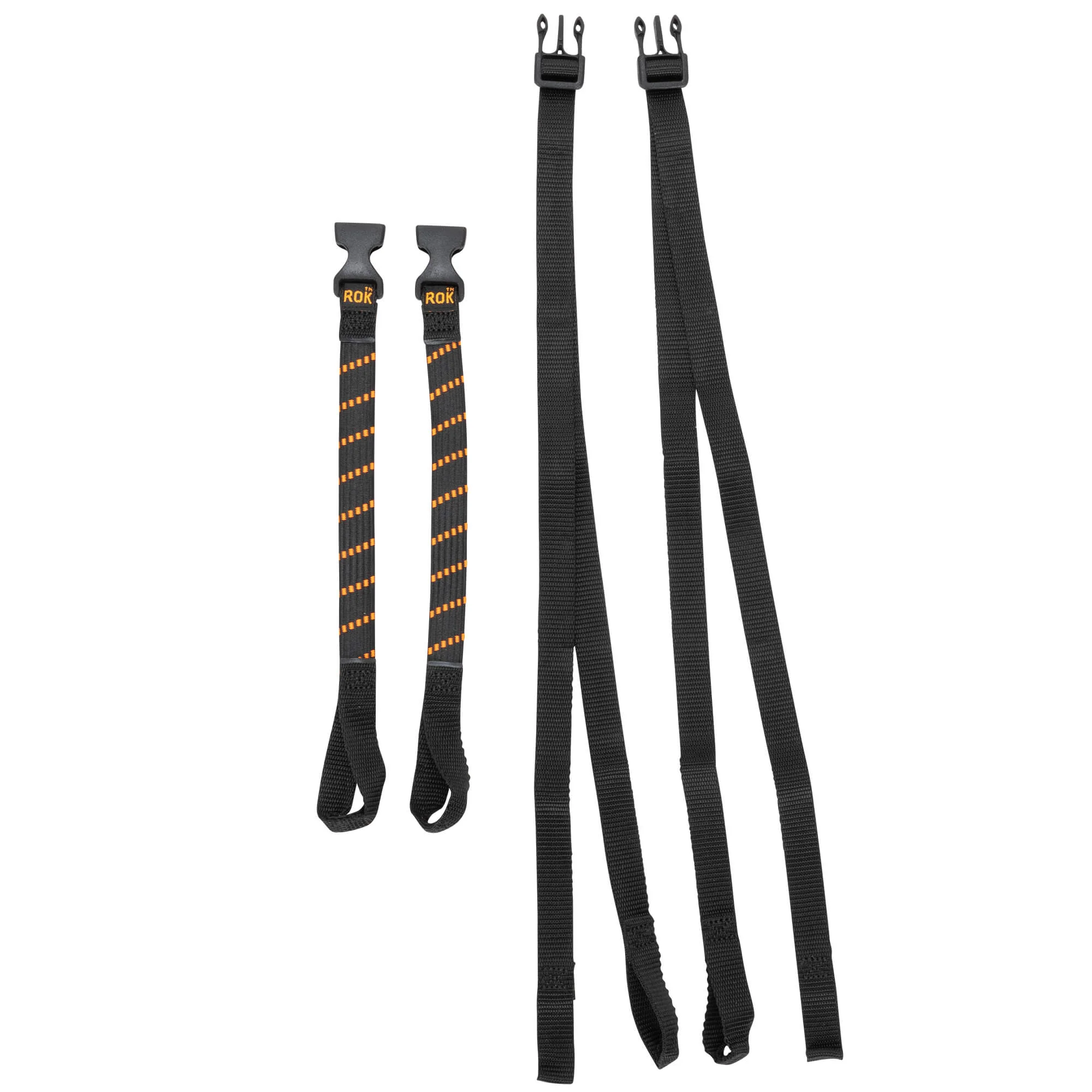 The Ultimate Adjustable Cargo Straps Twin Pack - 12"-42" x 5/8" - Black/Orange - Image 3