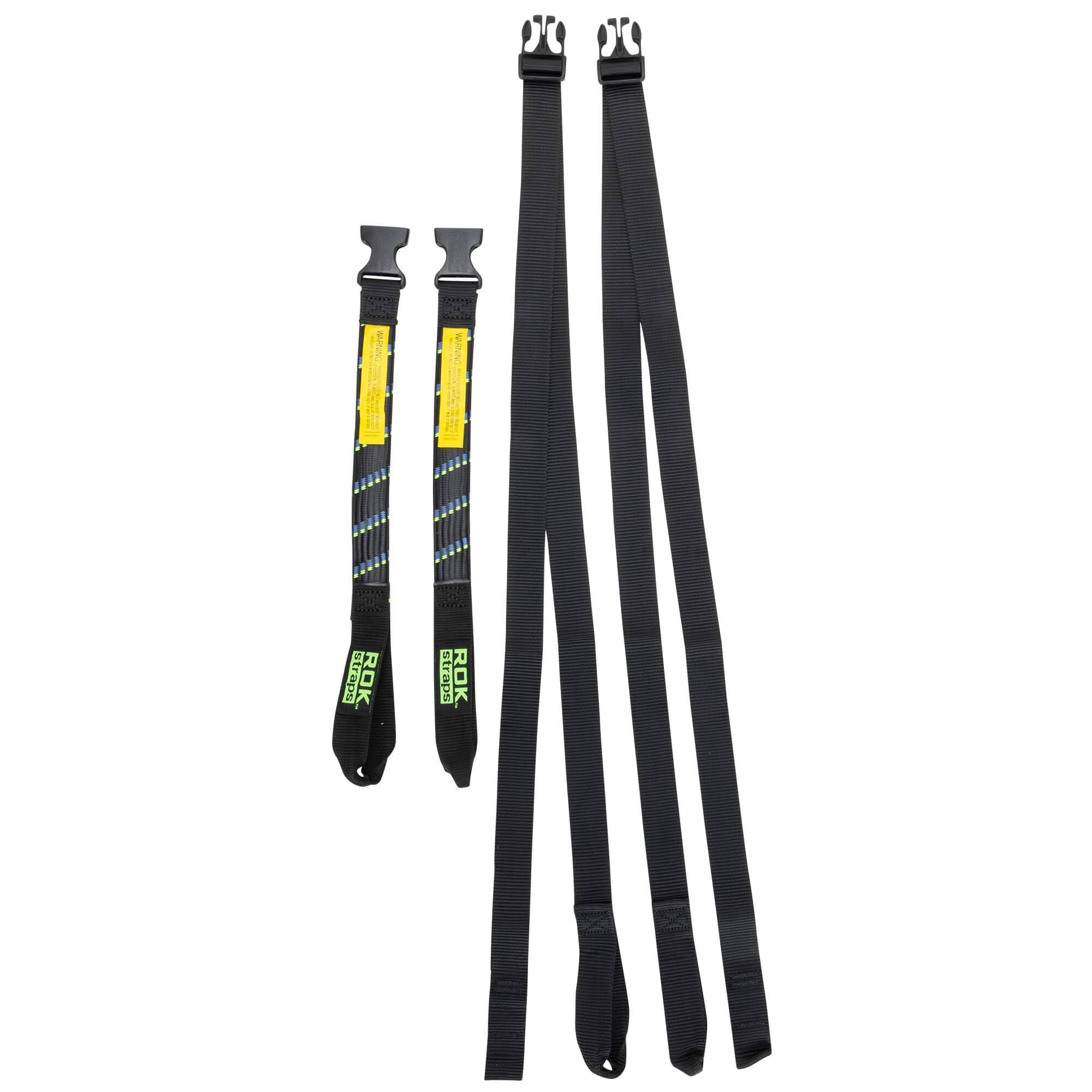 The Ultimate Adjustable Cargo Straps Twin Pack - 18"-60" x 1" - Black/Blue/Green - Image 3