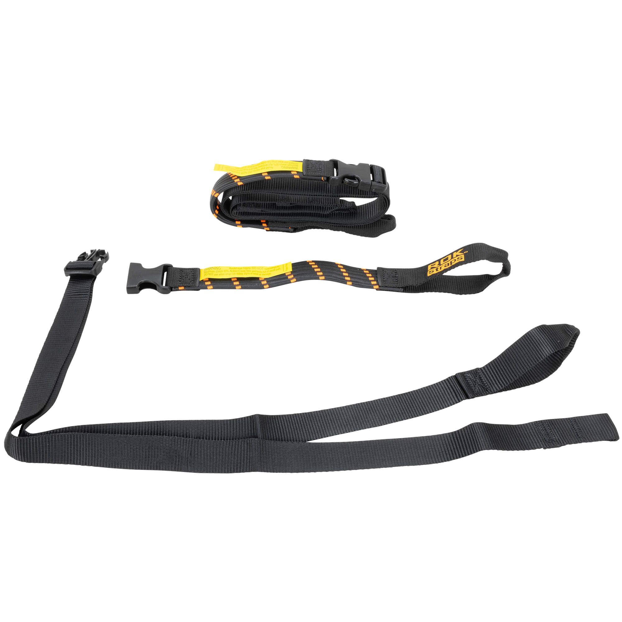 The Ultimate Adjustable Cargo Straps Twin Pack - 18"-60" x 1" - Black/Orange - Image 6