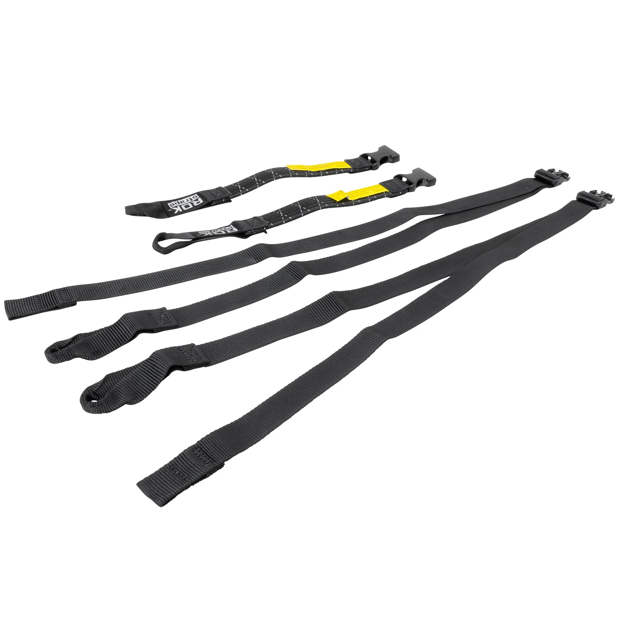 The Ultimate Adjustable Cargo Straps Twin Pack - 18"-60" x 1" - Black w/Reflective Tracer - Image 5