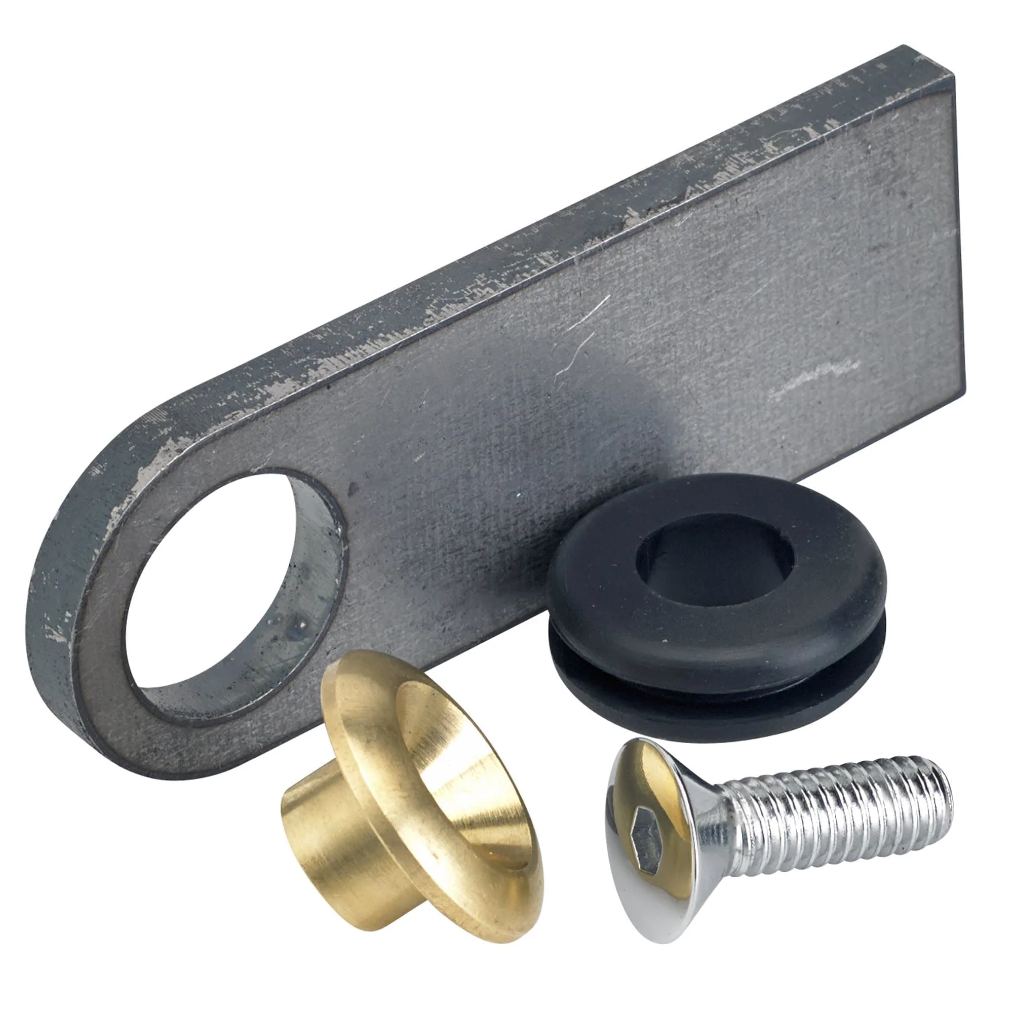 Rubber Mount Finger Tabs - Flat Head Allen - 1/4 inch Thick - Brass Washer - Image 4