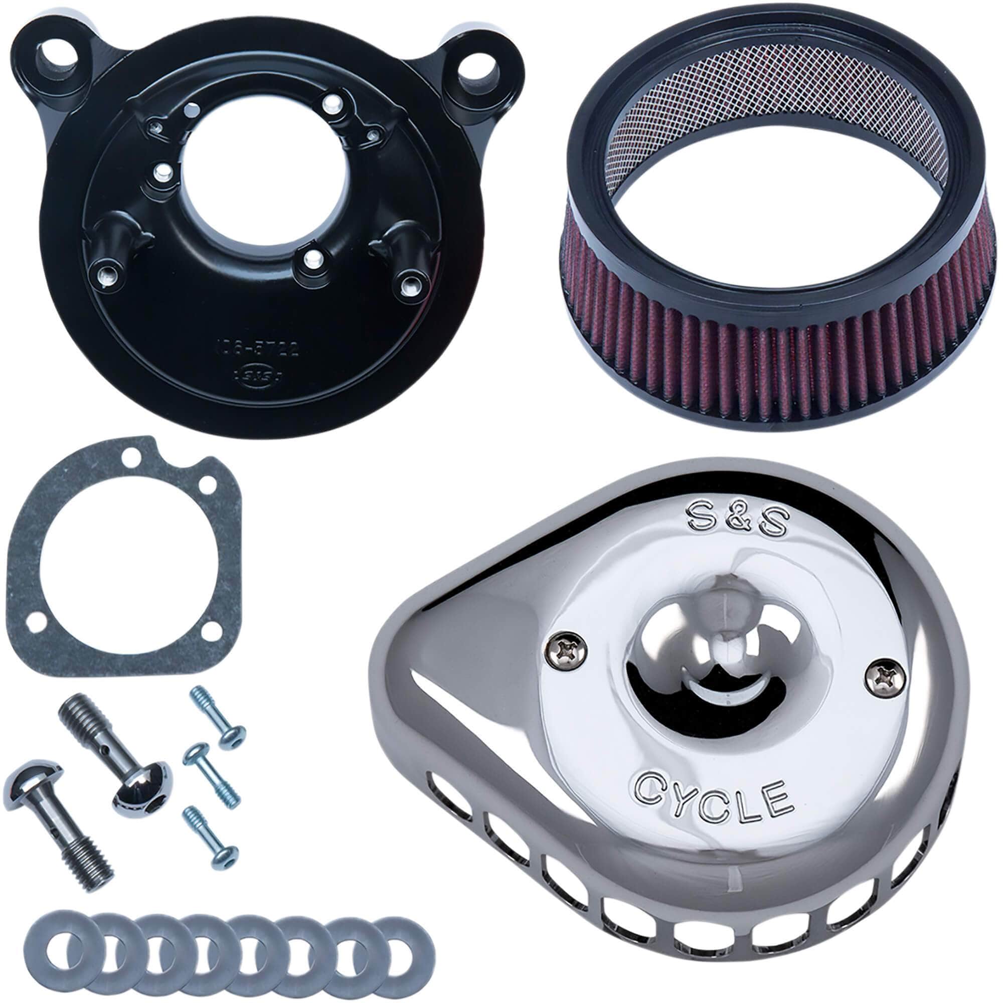 Mini Teardrop Stealth Air Cleaner - Chrome - 2001-2017 Harley-Davidson Twin Cam
