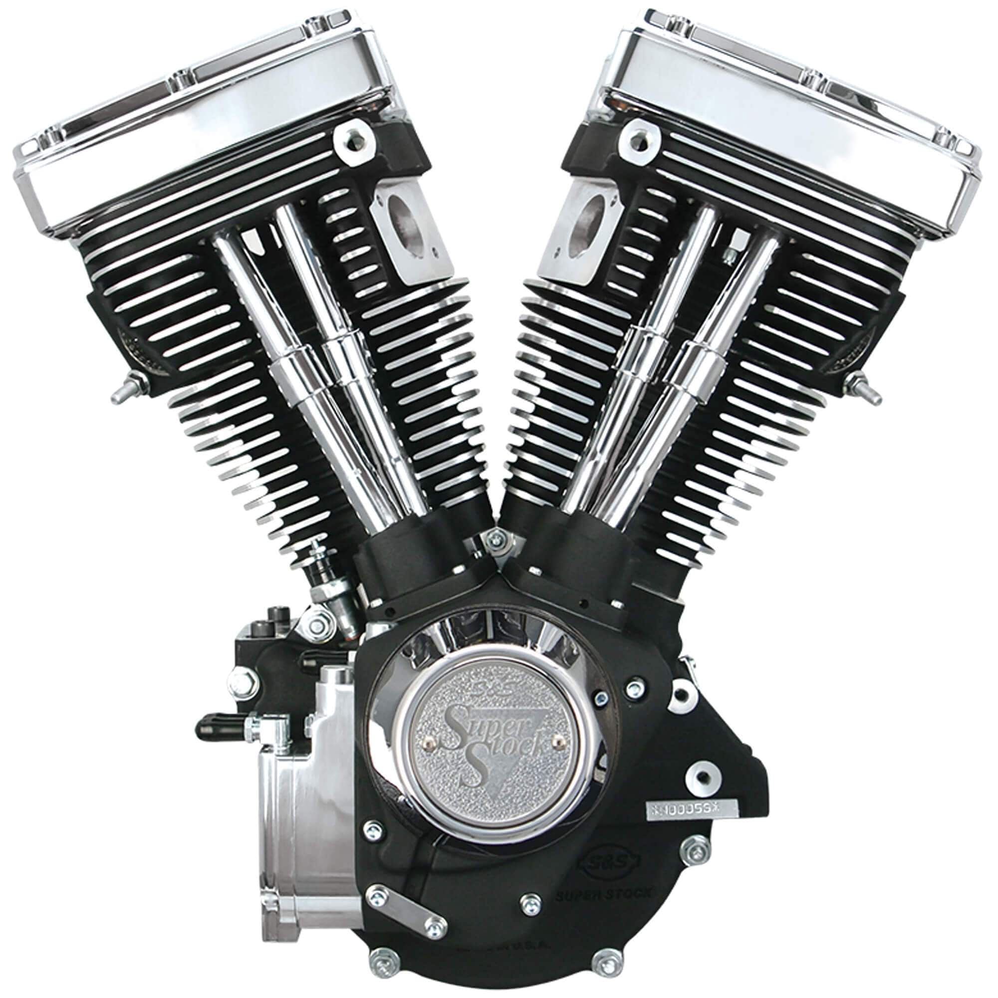 V80 Series Complete Assembled Evo Long Block Engine - Wrinkle Black - Image 2