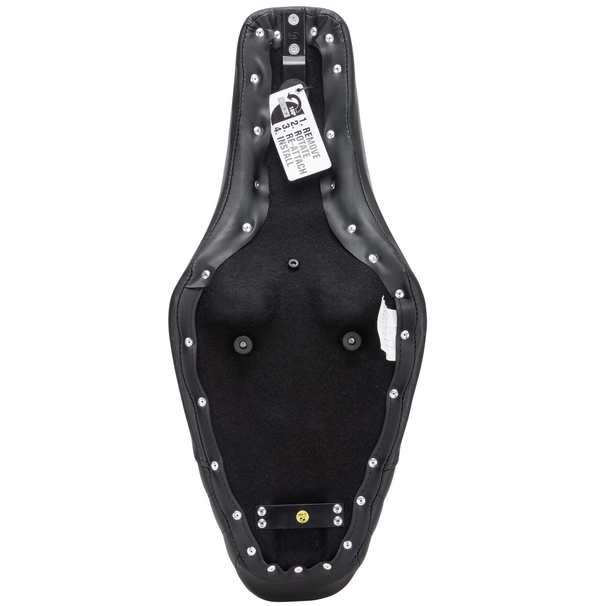 Americano 2-Up Cafe Seat - Tuck and Roll - fits 1986-2003 Harley-Davidson Sportsters - Image 6