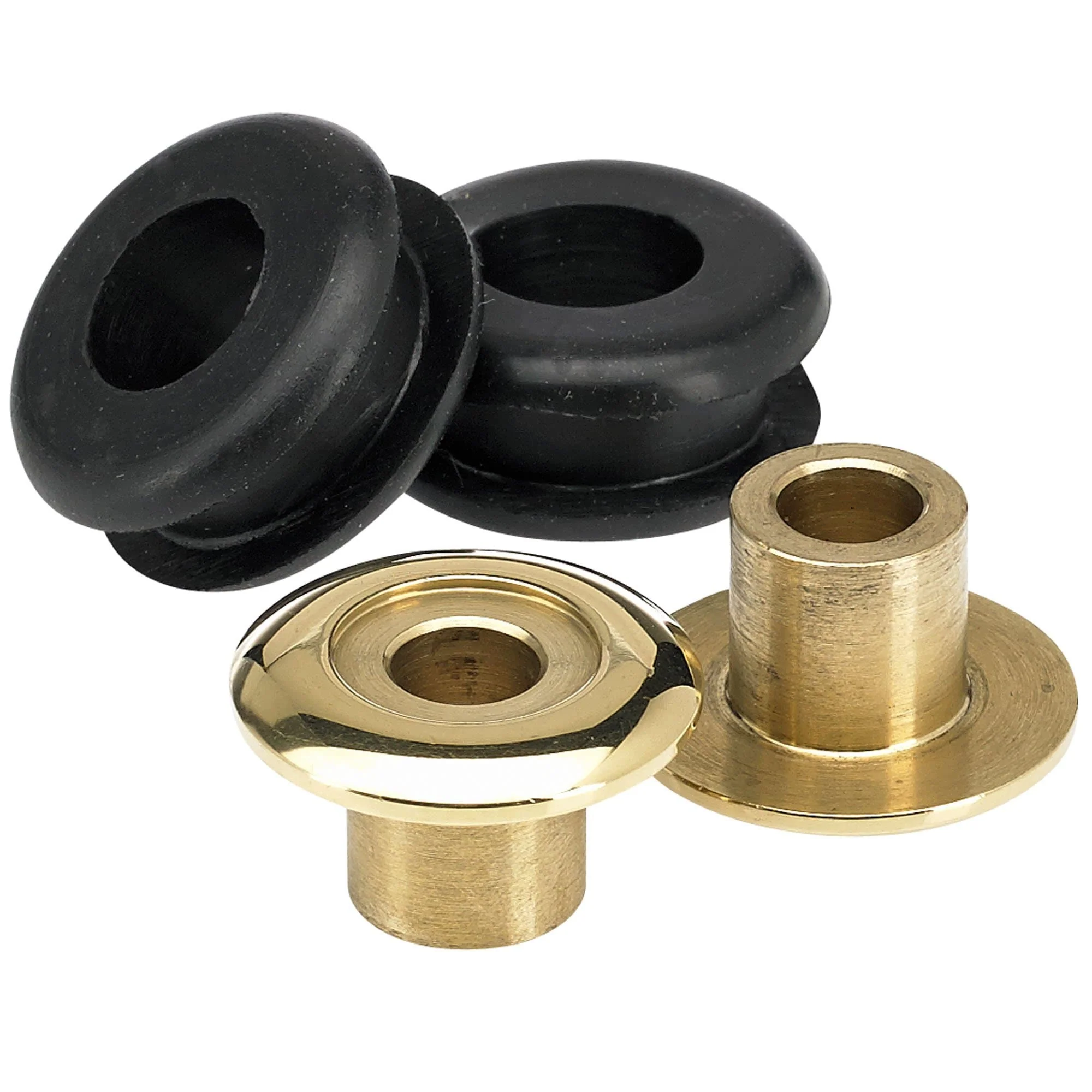 Set of 2 Brass Tophats and Rubber Grommets - Image 2