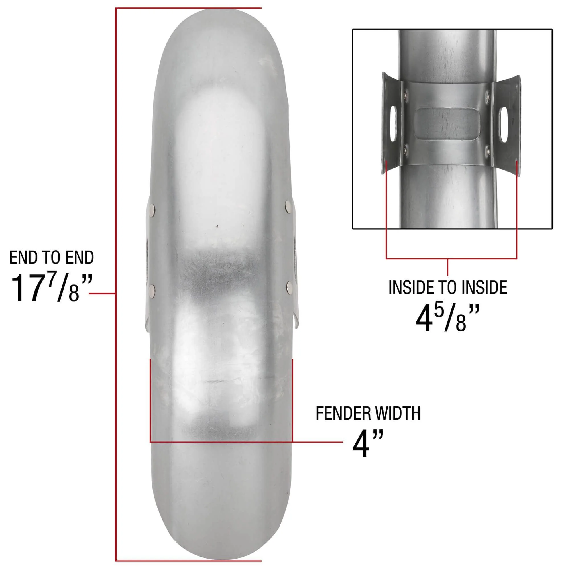 Shorty Front Fender - Harley-Davidson 1973-up XL FX FXR 35mm 39mm Narrow Glide Front Forks - OEM #59031-83 - Image 3
