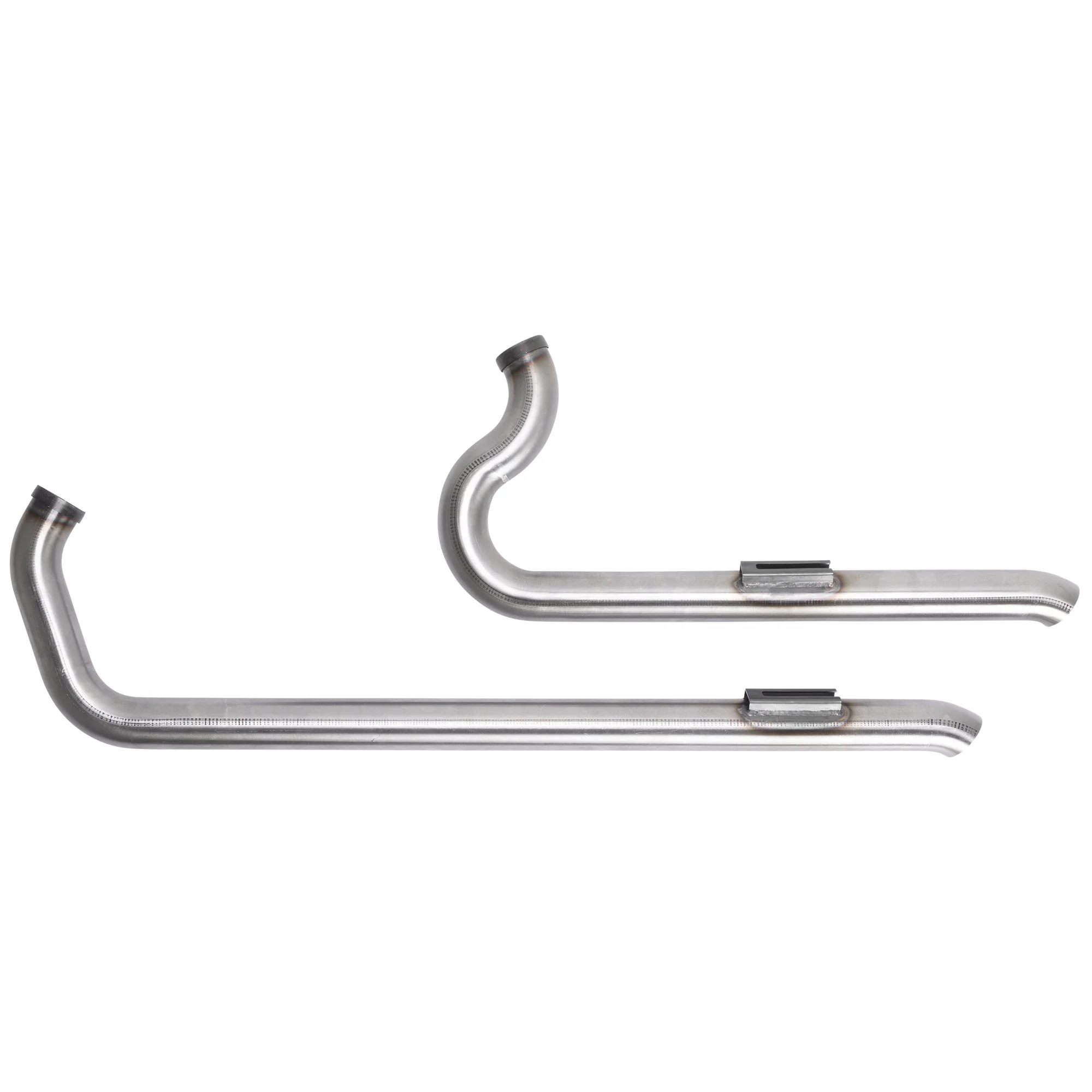 Shotgun Exhaust Pipes 1990-2003 Harley-Davidson Sportster XL - Raw Steel - Image 3