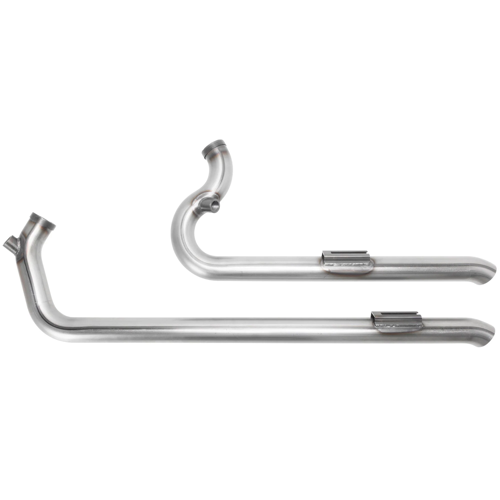 Shotgun Exhaust Pipes 2004-2021 Harley-Davidson Sportster XL - Raw Steel - Image 3