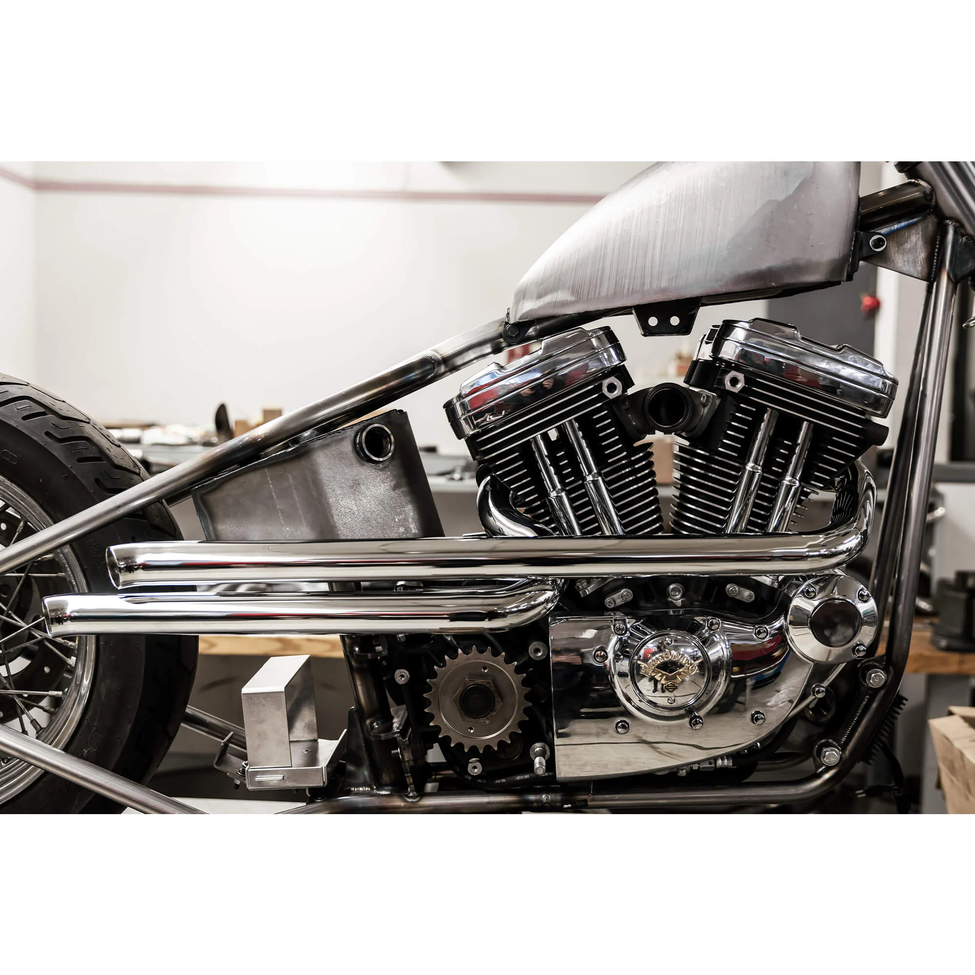 Shotgun Exhaust Pipes 1990-2003 Harley-Davidson Sportster XL Chrome - Image 14