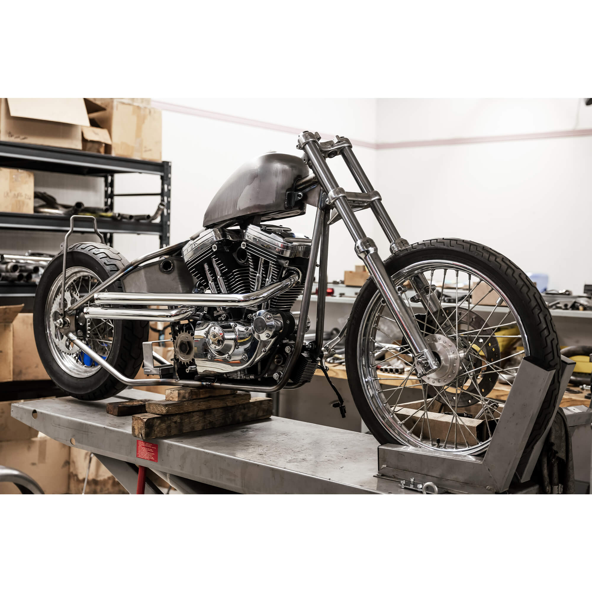 Shotgun Exhaust Pipes 1990-2003 Harley-Davidson Sportster XL Chrome - Image 17
