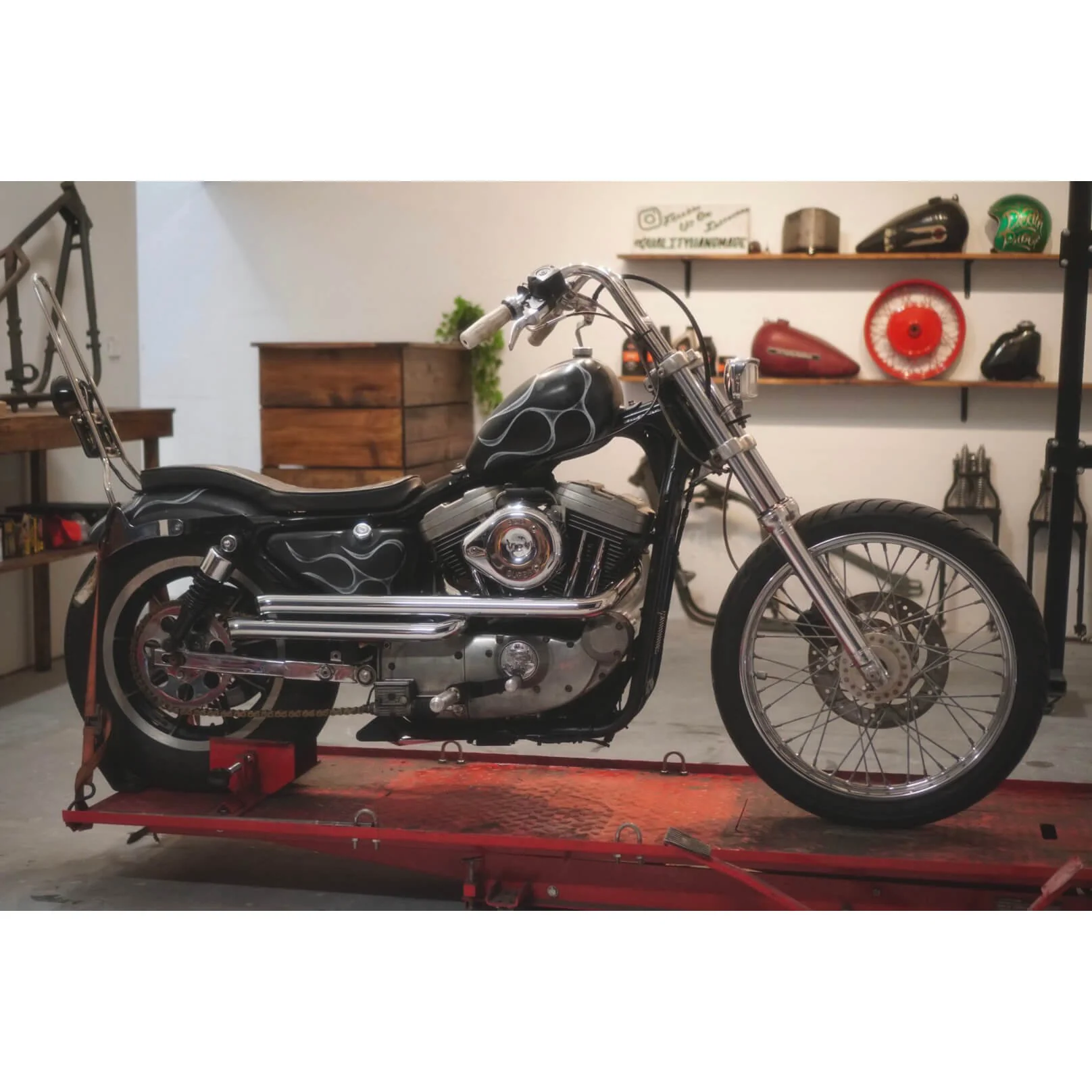 Shotgun Exhaust Pipes 1990-2003 Harley-Davidson Sportster XL Chrome - Image 18
