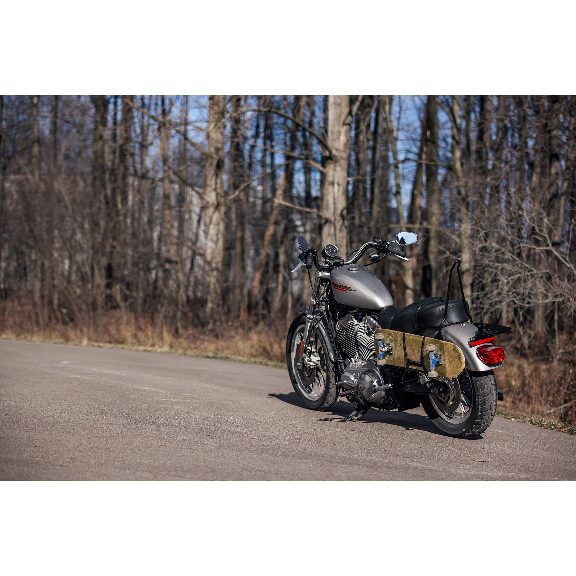 Skateboard Carrier Rack 2004-2022 Harley-Davidson Sportsters - Image 15