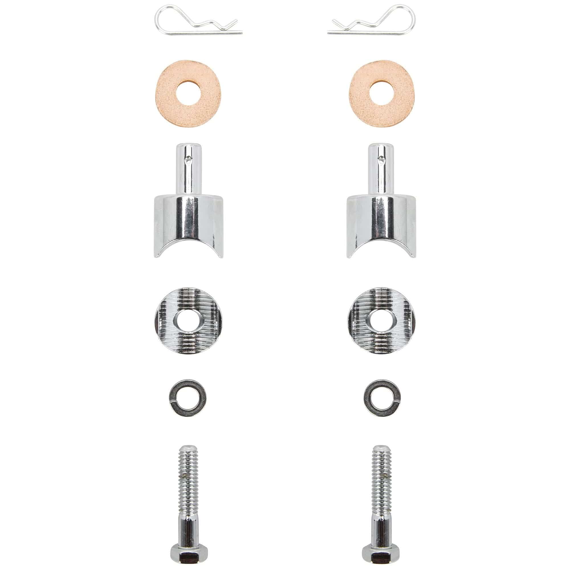 Solo Seat Bolt-On Spring Mounts - Chrome - Image 2