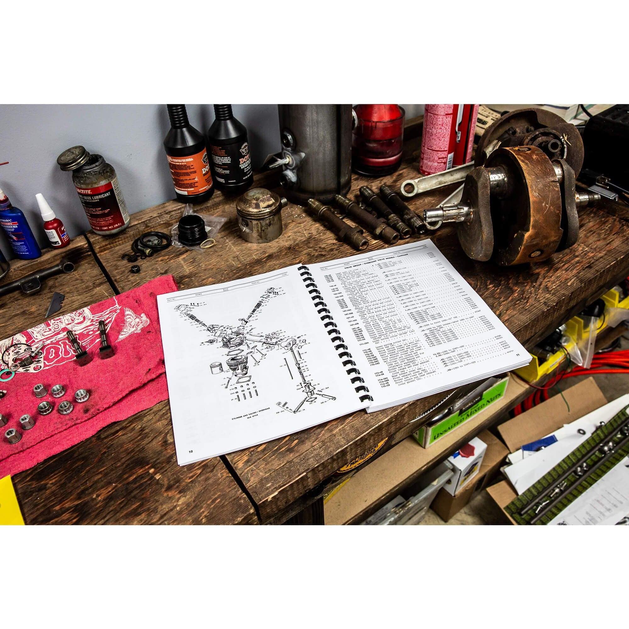 Spare Parts Book for 1936-1948 Harley-Davidson Knucklehead and Flathead - Image 3
