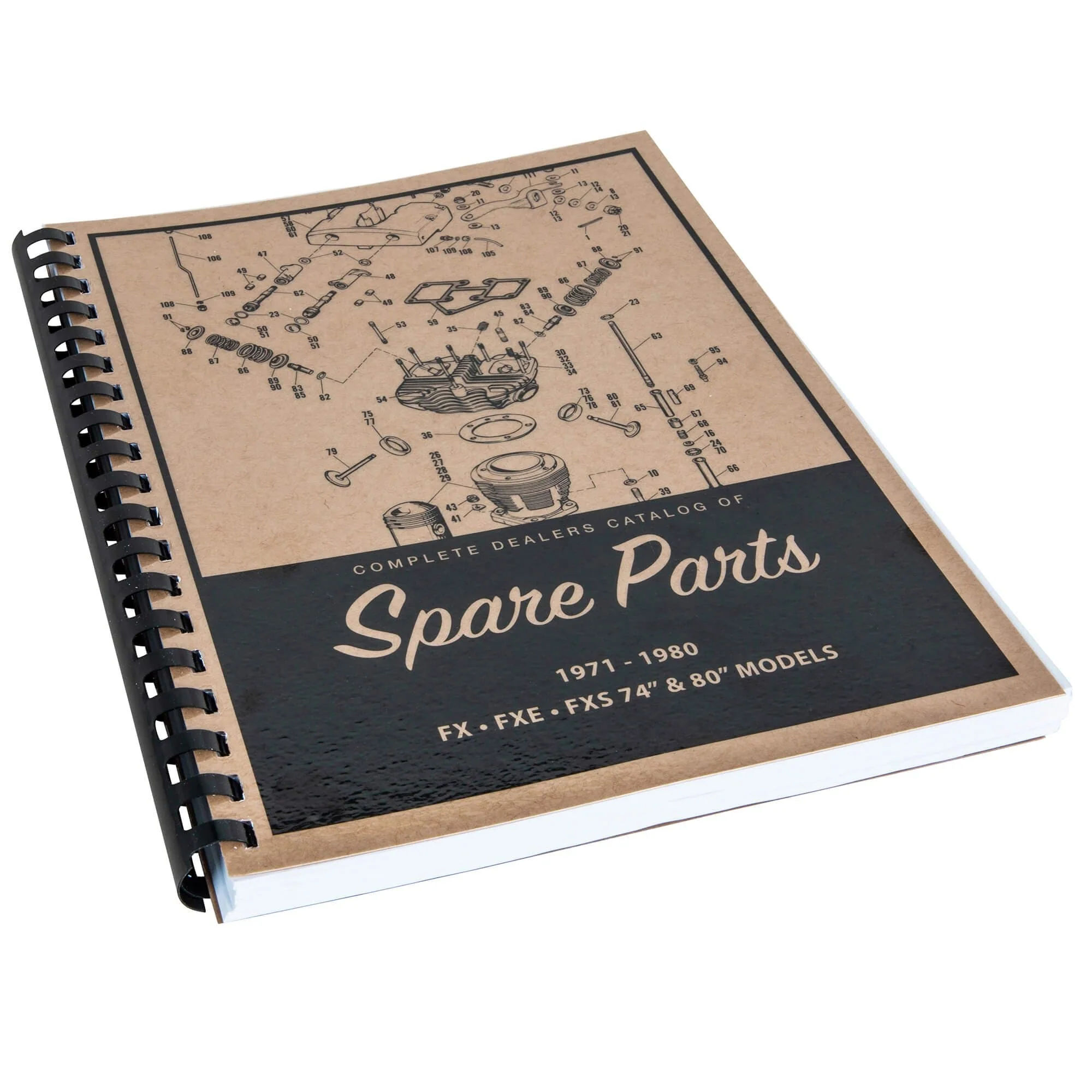 Spare Parts Book for 1971-1980 Harley-Davidson FX