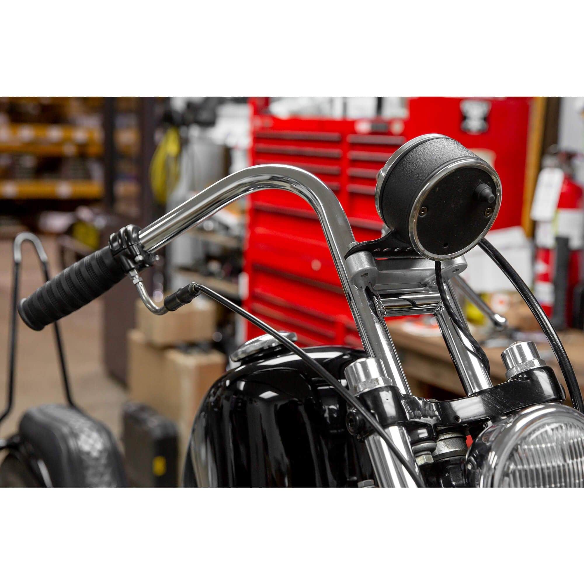 Speedometer Gauge Riser Mount for 1 inch T-Bar Handlebars - Black - Image 10