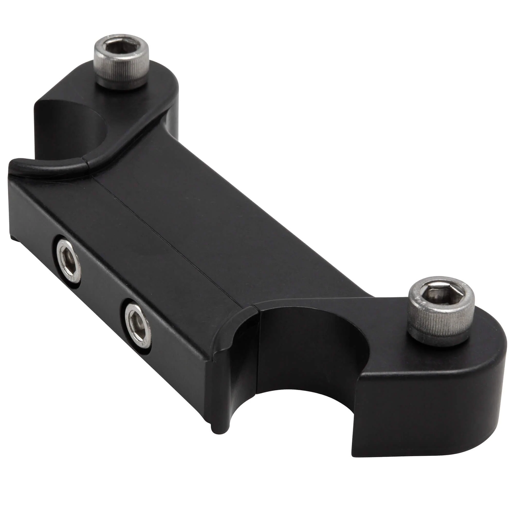 Speedometer Gauge Riser Mount for 1 inch T-Bar Handlebars - Black - Image 3